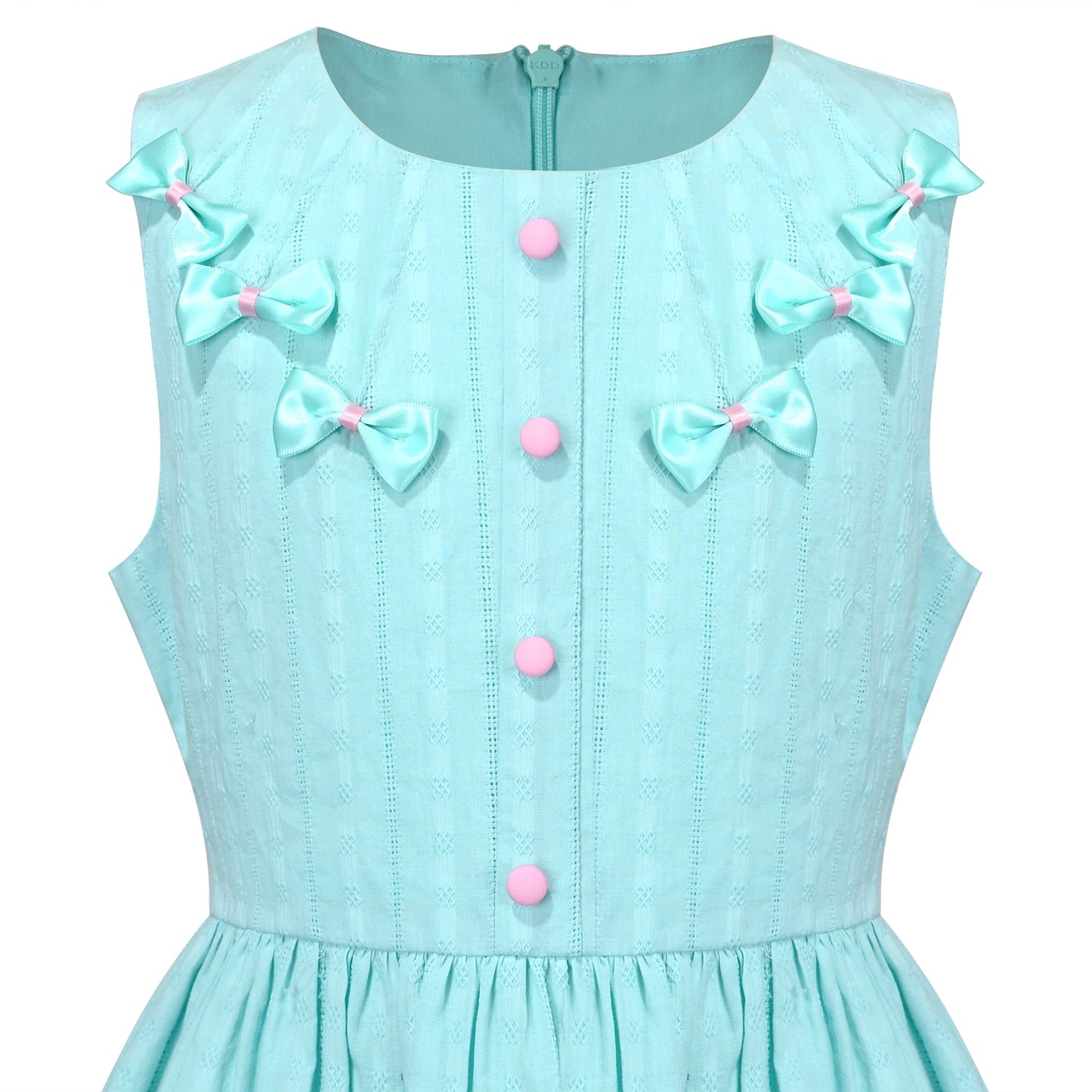Flower Girls Dress Lace Trim Bow Communion Wedding Baptism Ceremony Birthday Formal Blue