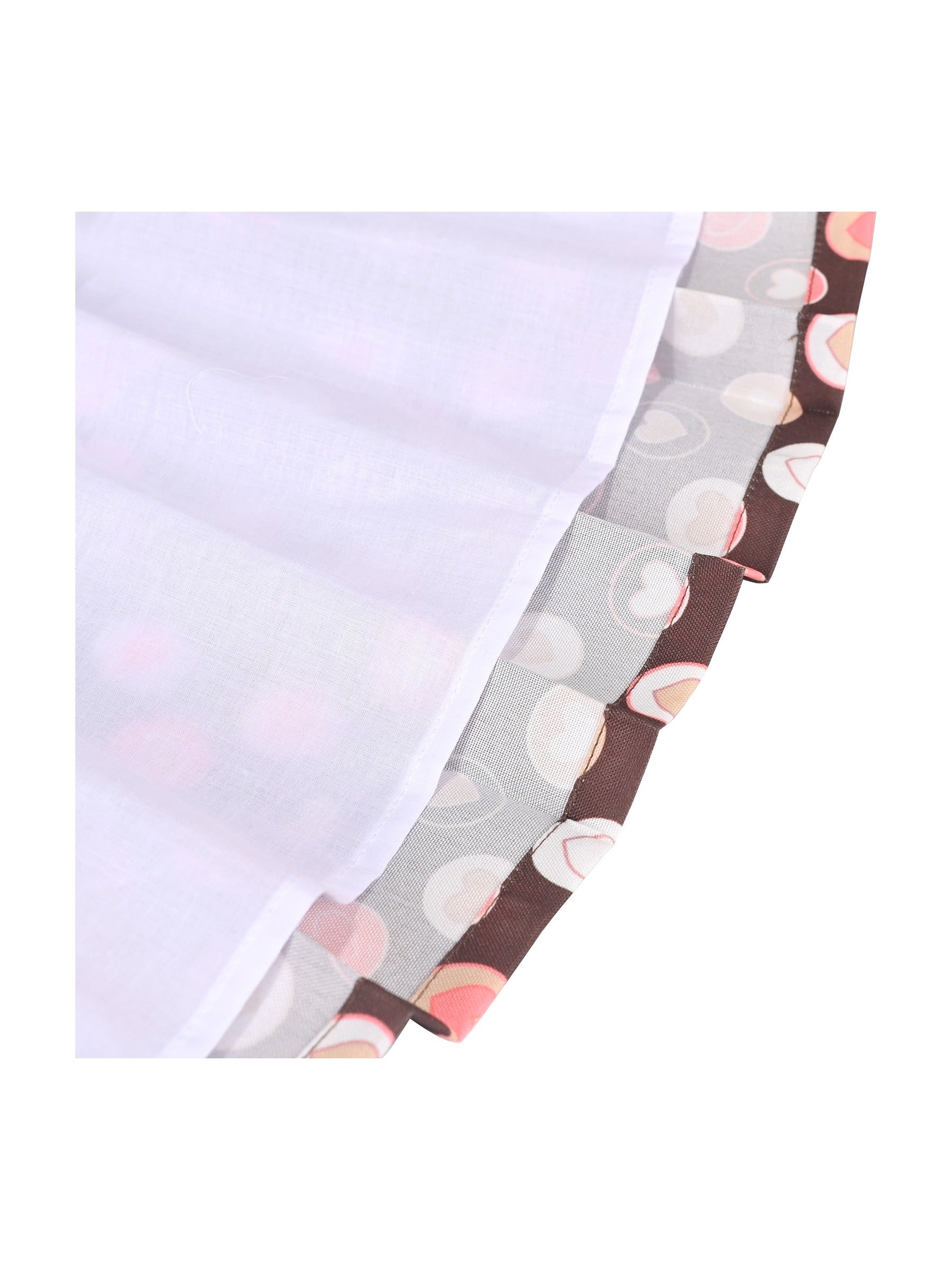 Girls Dress Color Block Contrast Bow Tie Everyday Party Brown