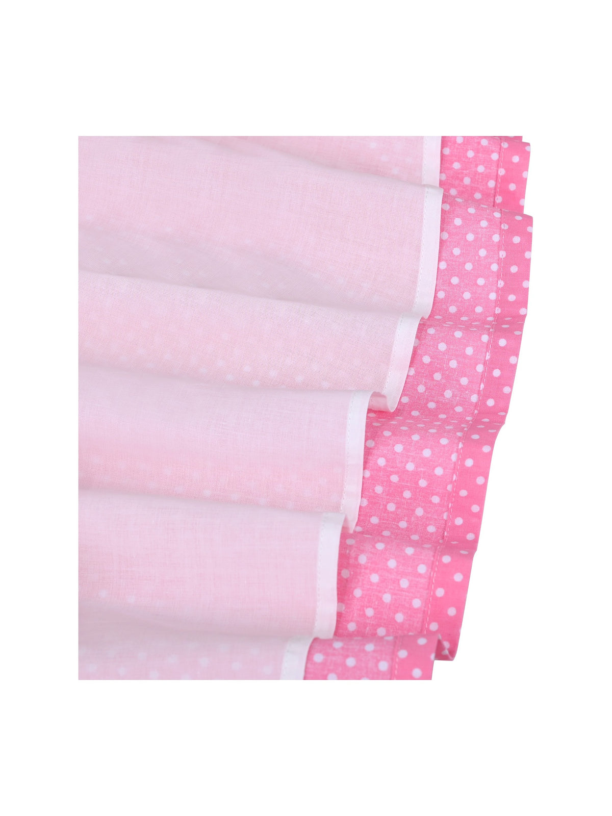 Girls Dress Blue Floral Vintage Ruffle Collar Flutter Flare Sleeve - Pink Polka Dot