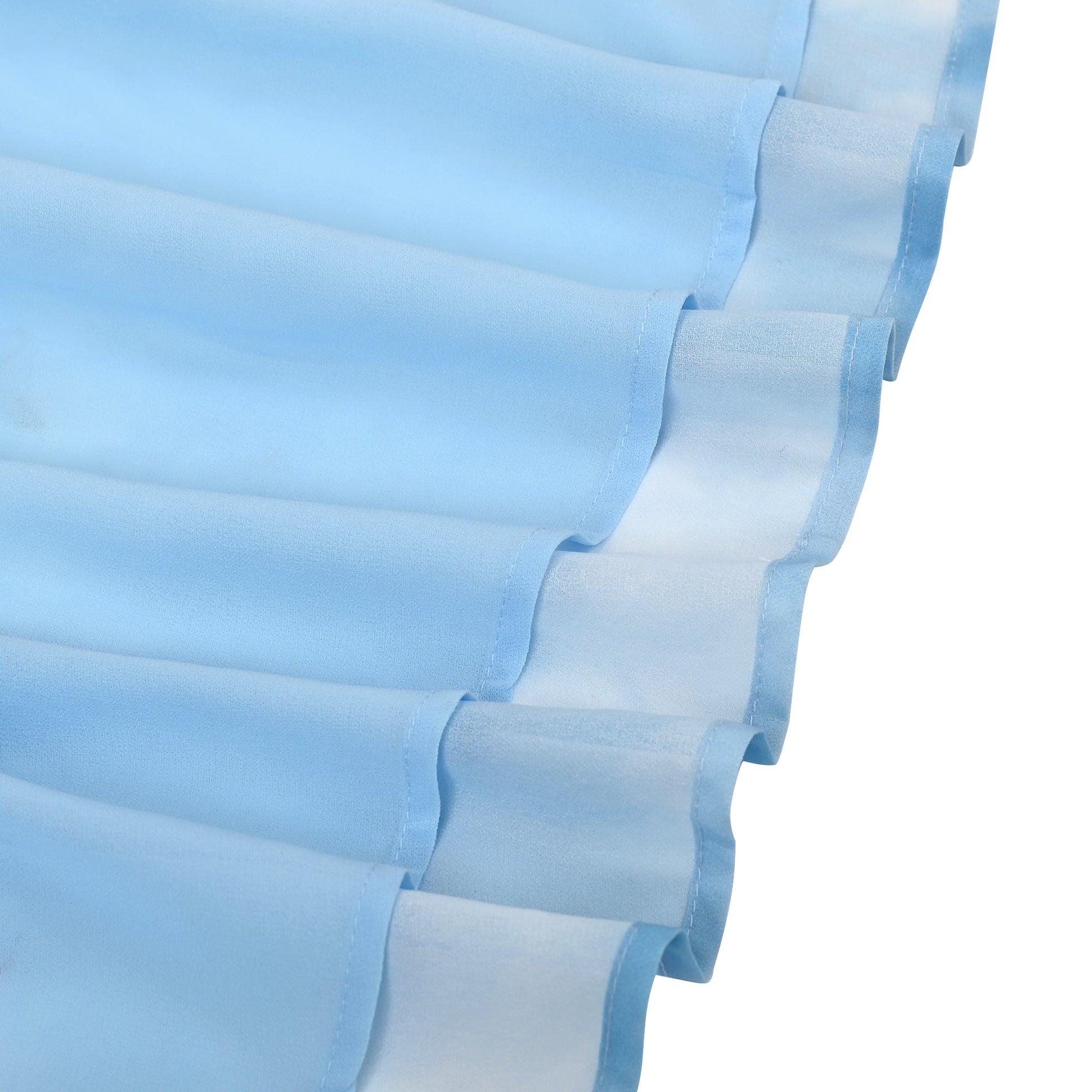 Girls Dress Rose Halter Button Smocked Tie Back Beach Party Chiffon Blue