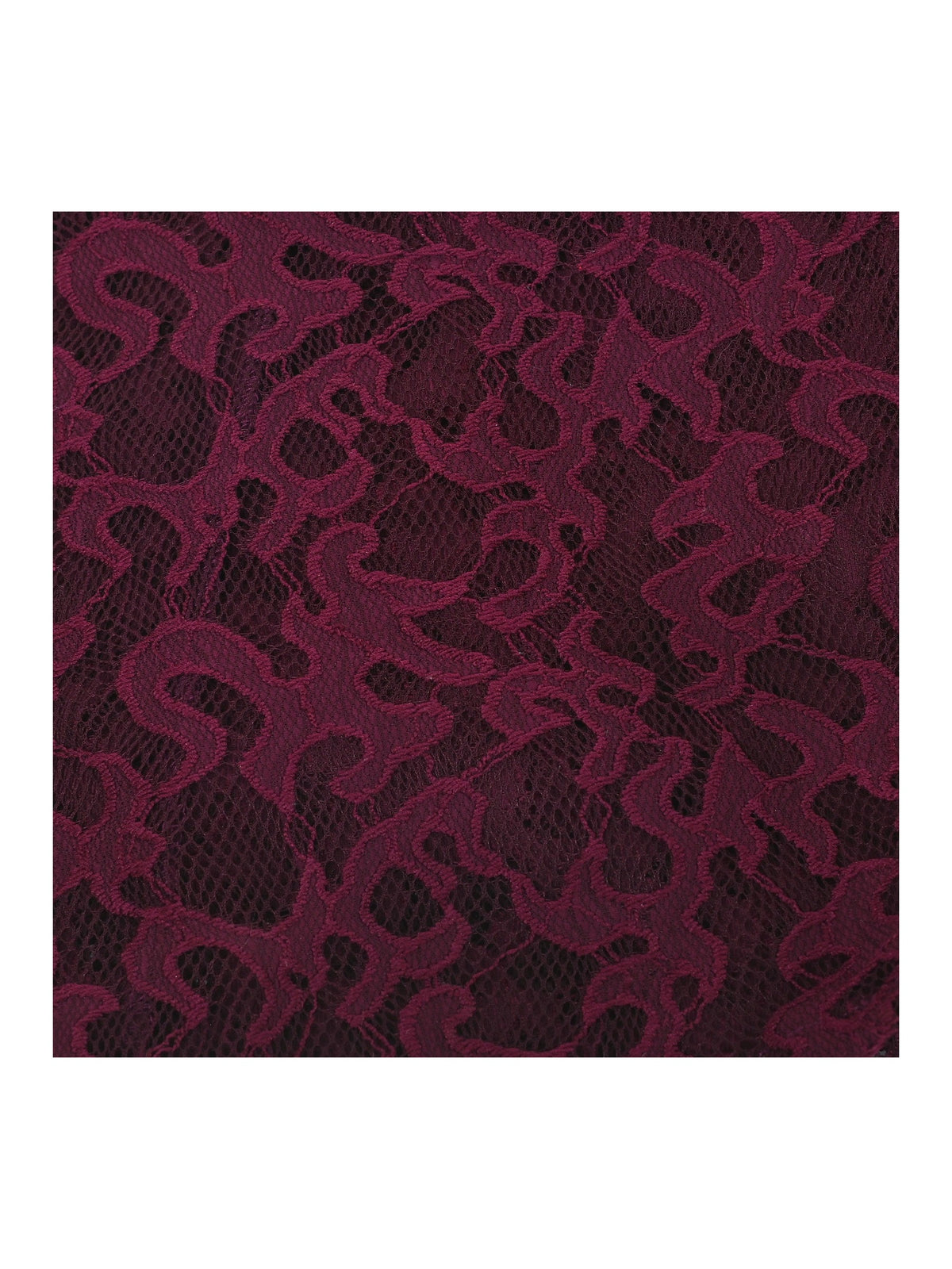Girls Dress Heart Pearl Burgundy Lace Party Classic Formal Short Sleeve - Burgundy Red
