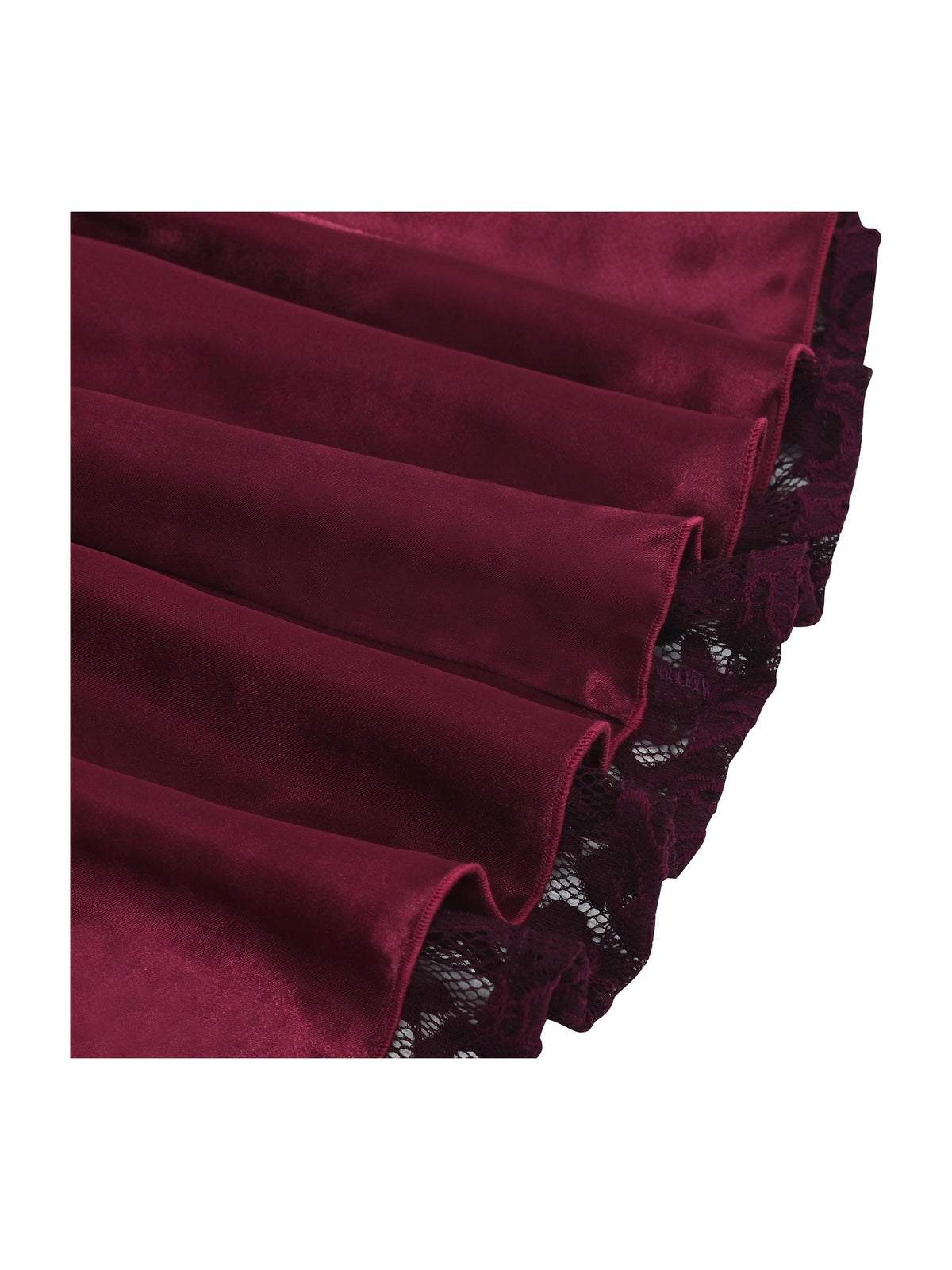 Girls Dress Heart Pearl Burgundy Lace Party Classic Formal Short Sleeve - Burgundy Red