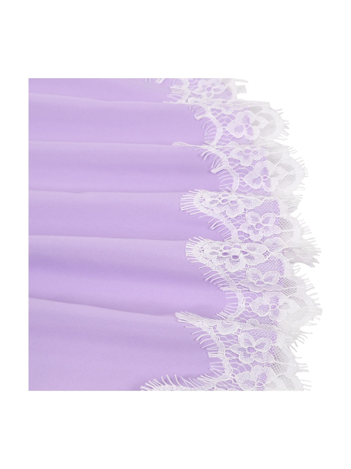 Flower Girls Dress Blue Hi-lo Lace V Back Fancy Wedding Purple