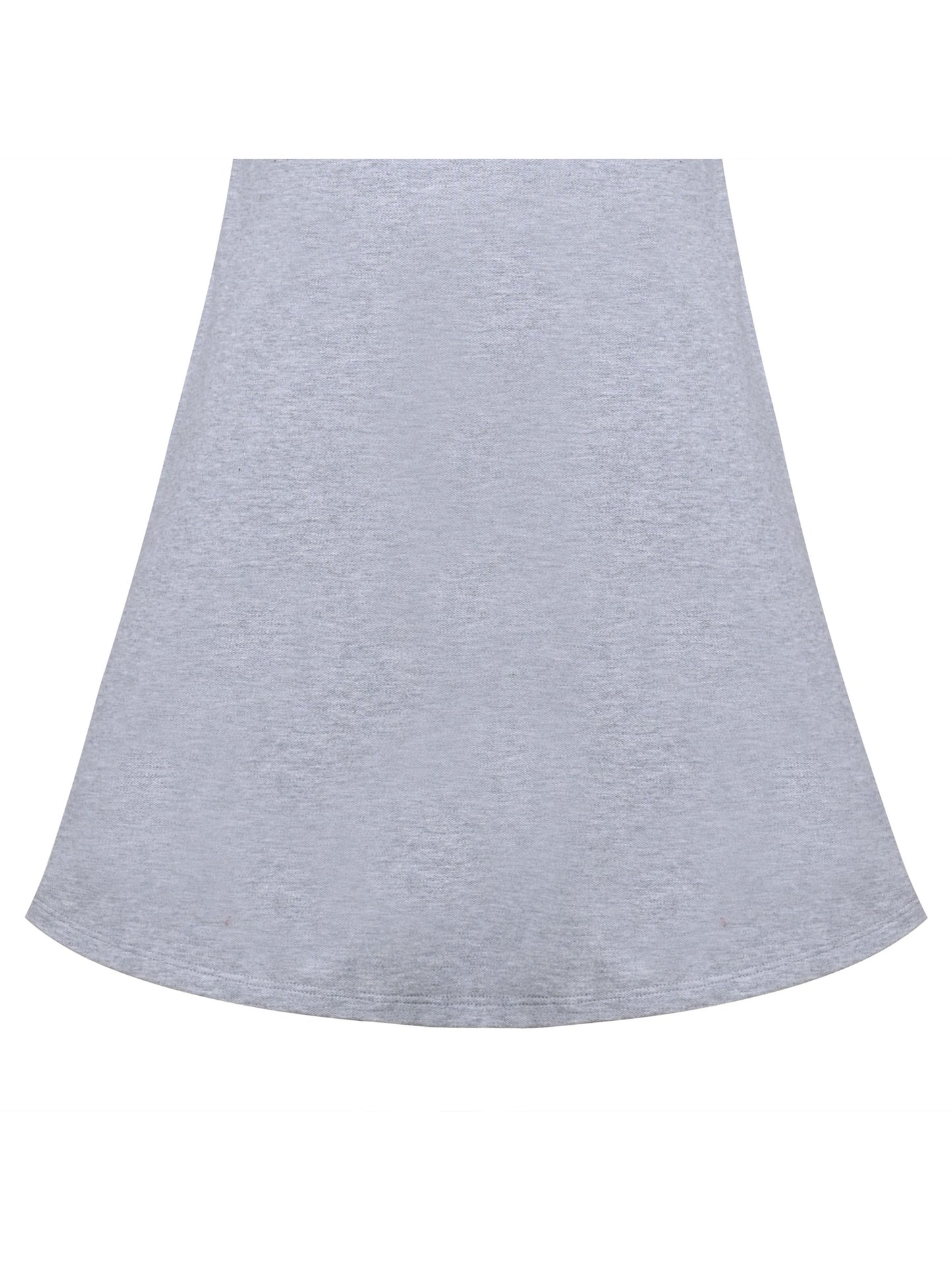 Girls Dress Sky Blue T-Shirt Basic Top Classic Loose Straight Cotton Gray