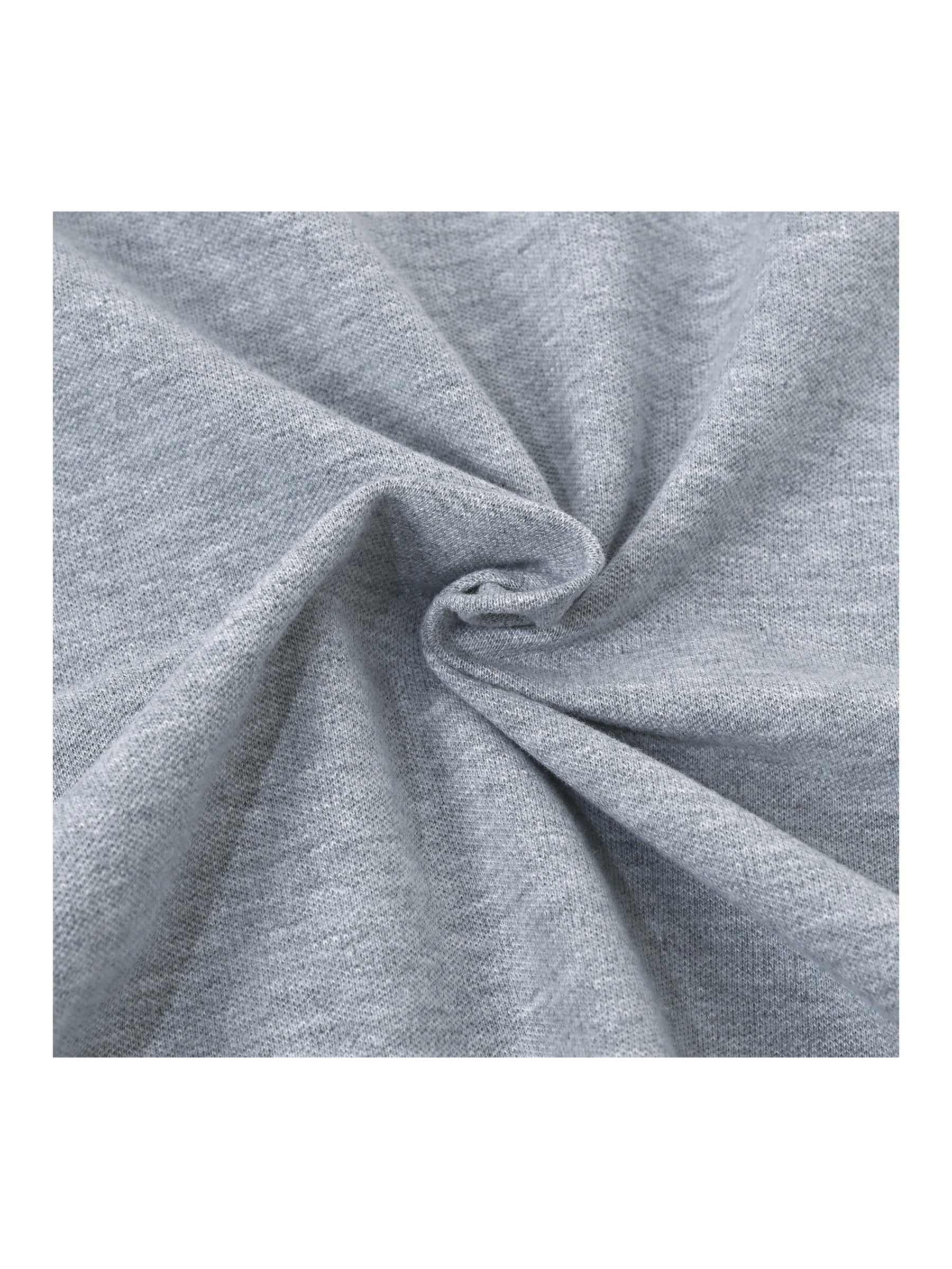 Girls Dress Sky Blue T-Shirt Basic Top Classic Loose Straight Cotton Gray