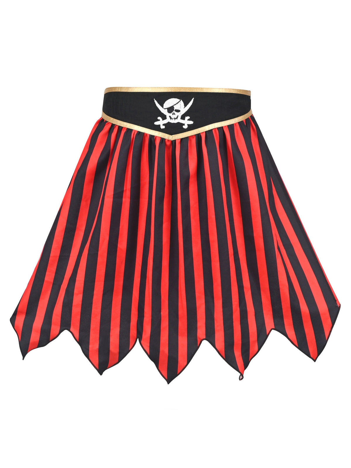 Girls German Dirndl Dress Costumes for Bavarian Oktoberfest Long Sleeve - Black Pirate