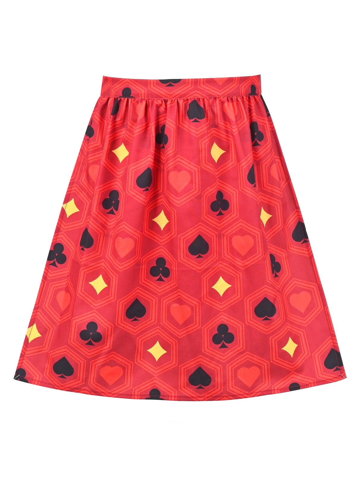 Girls German Dirndl Dress Costumes for Bavarian Oktoberfest Long Sleeve - Red Poker
