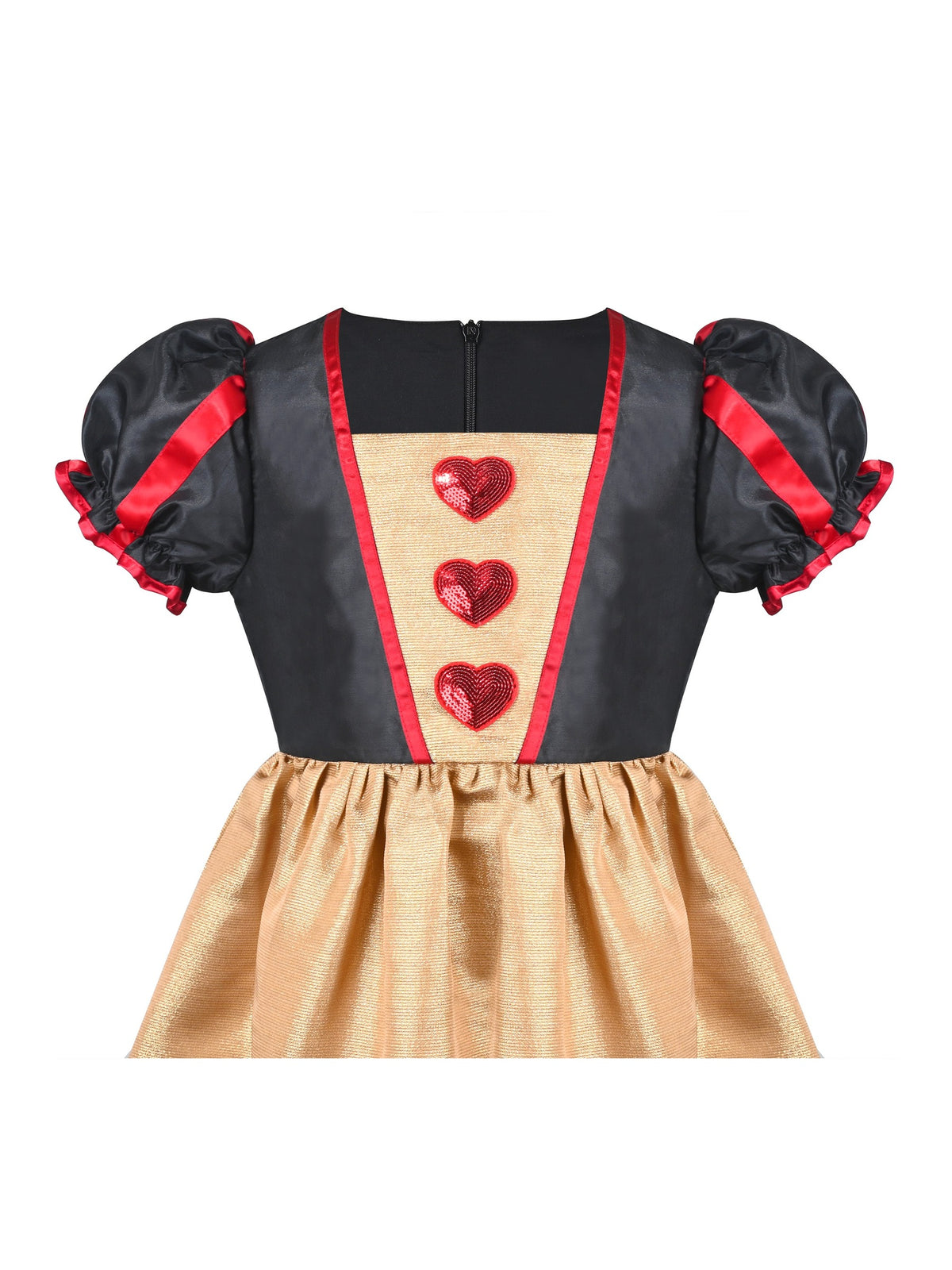 Girls German Dirndl Dress Costumes for Bavarian Oktoberfest Long Sleeve - Red Poker