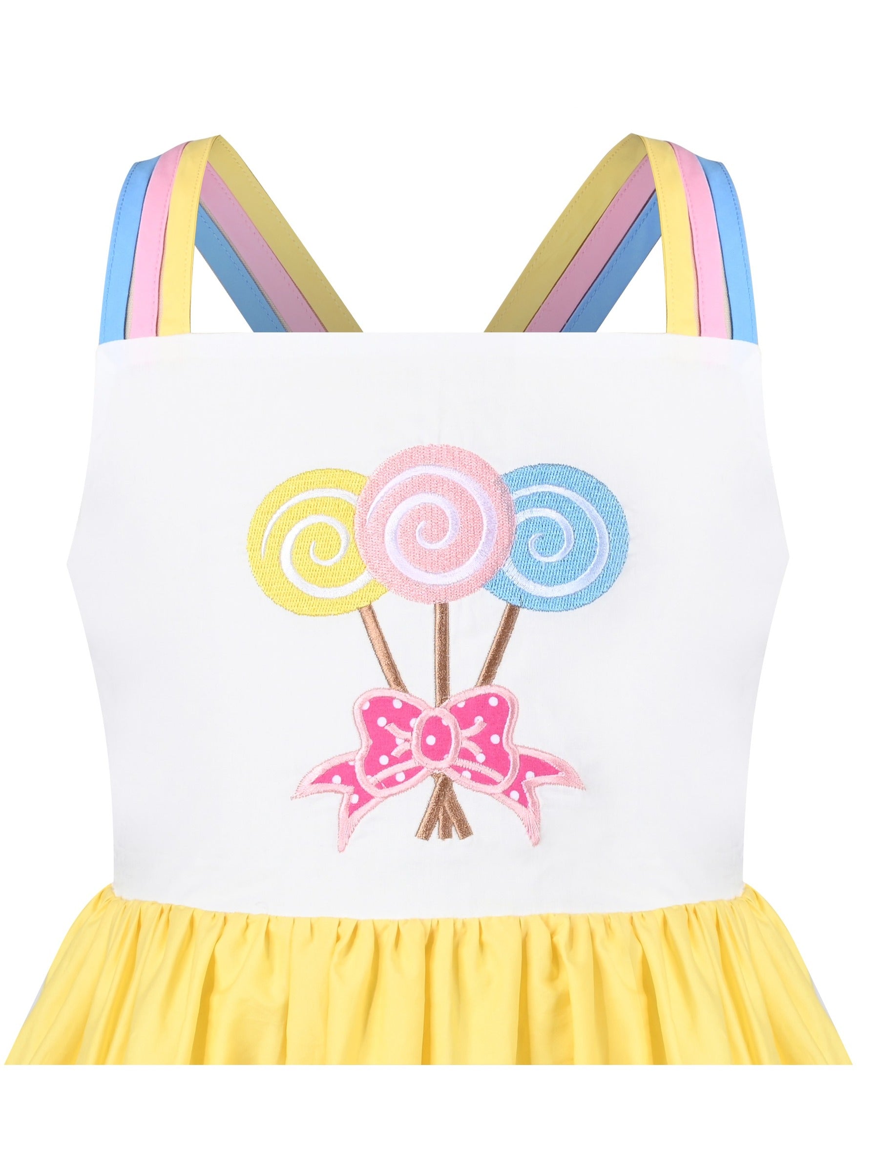 Girls Dress Purple Unicorn Rainbow Striped Suspender Sleeveless Summer Blue
