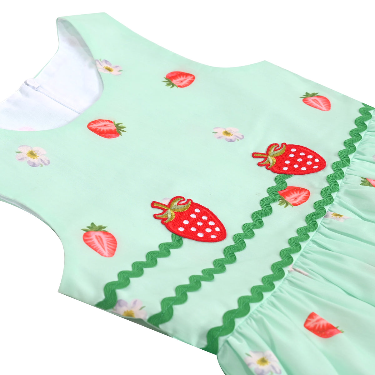 Girls Dress Brown Butterfly Double Bow Tie Party Kids Sundress - Light Green