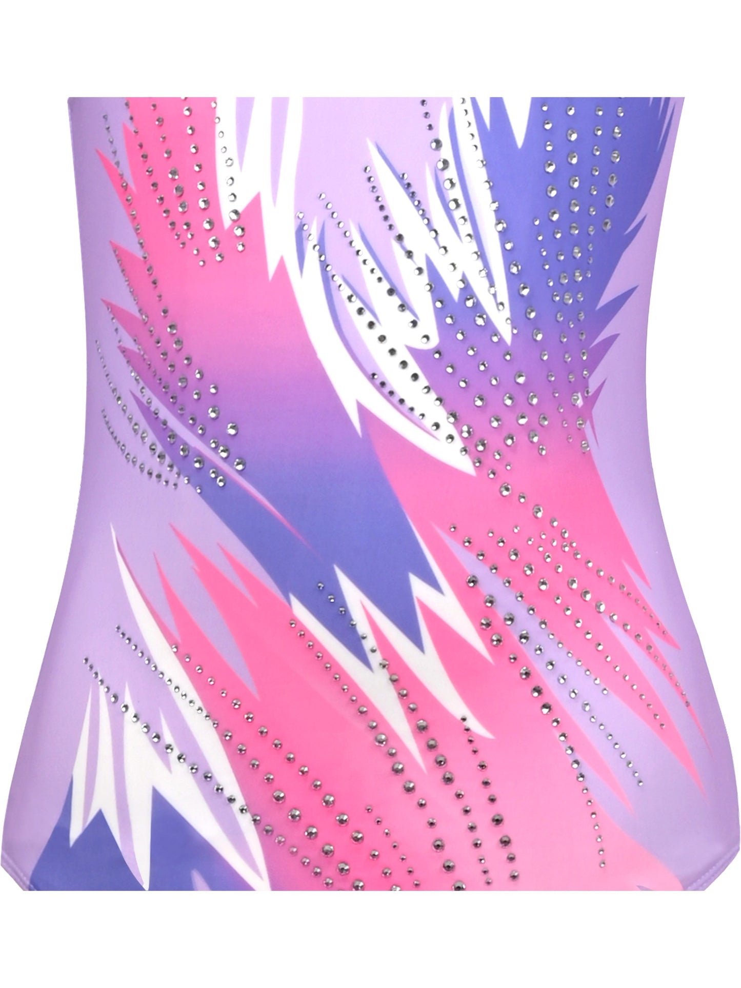 Girls Star Rainbow Rhinestone Sleeveless Active Unitard Ballet Gymnastic Purple