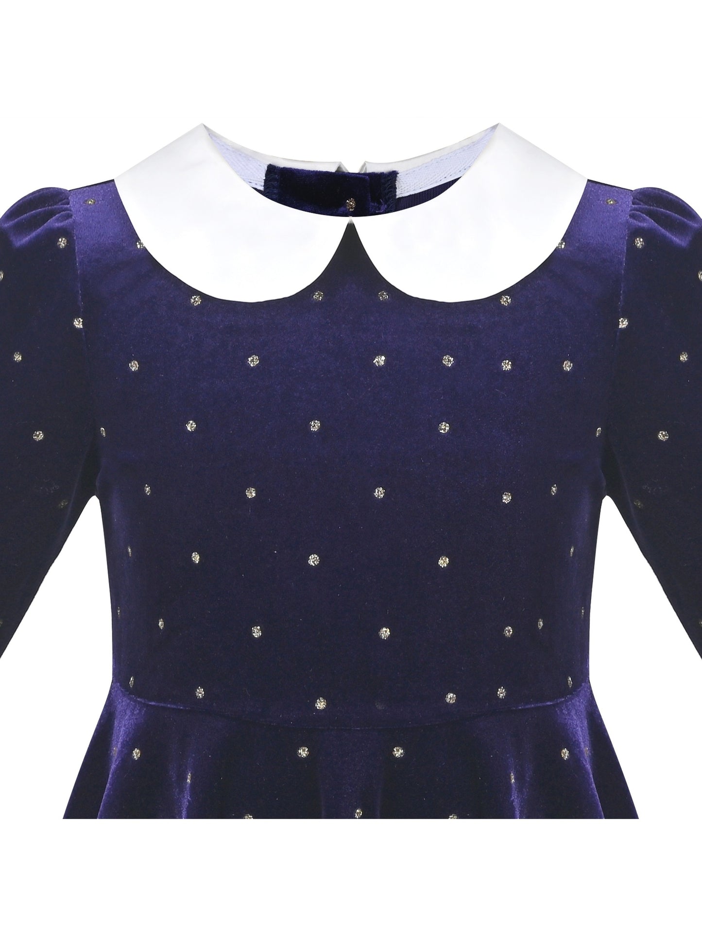 Girls Dress Pink Sequin Butterfly Vintage Long Sleeve Casual Warm Winter Purple