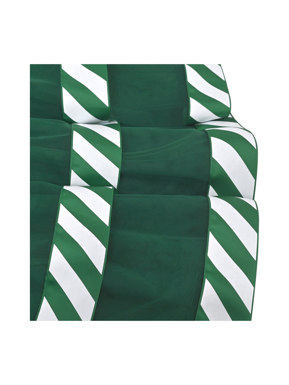 Girls Dress White Halloween Square Collar Layer Skirt Puff Short Sleeve - Green