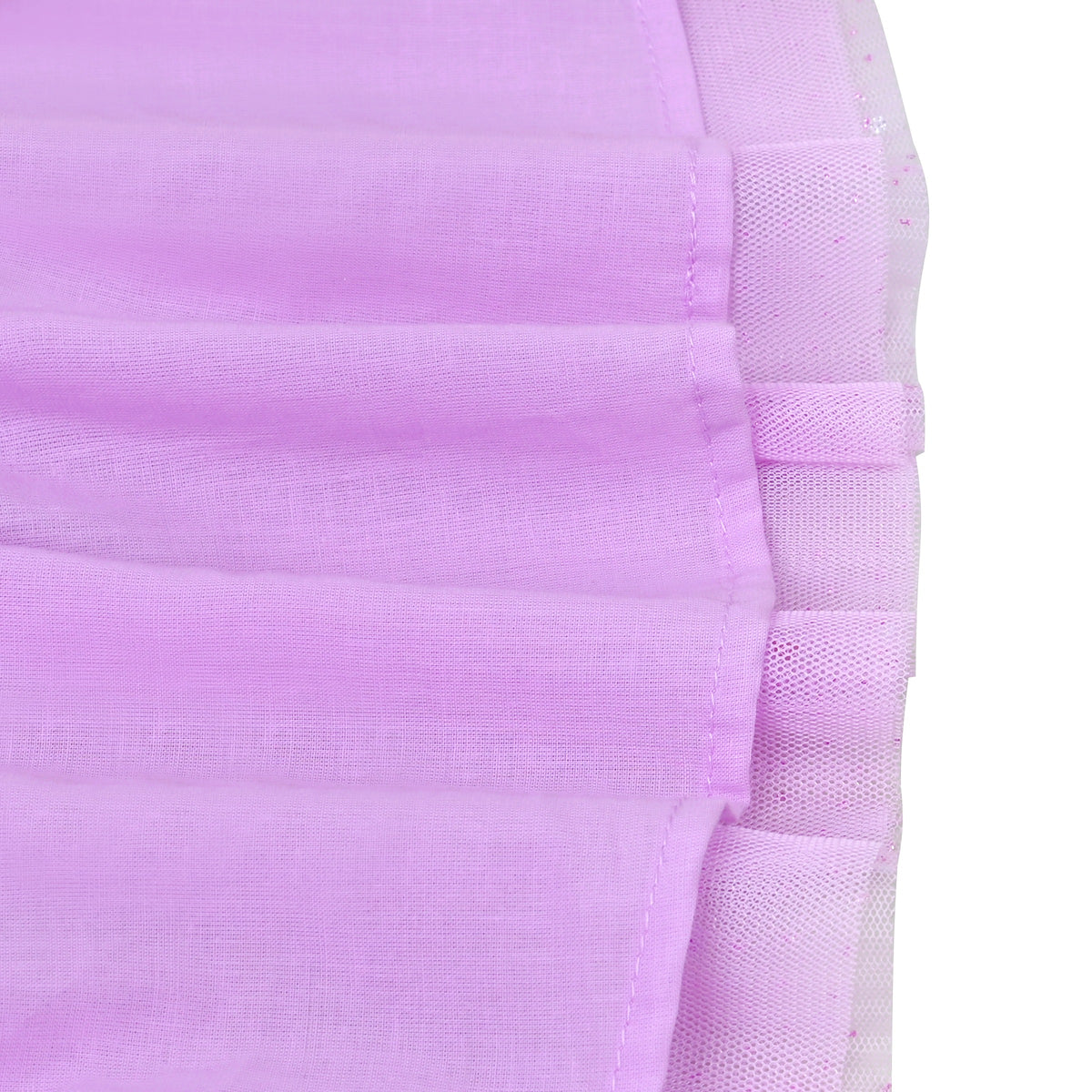Girls Skirt Blue Heart Sequins Sparkling Tutu Dancing - Purple Sequin