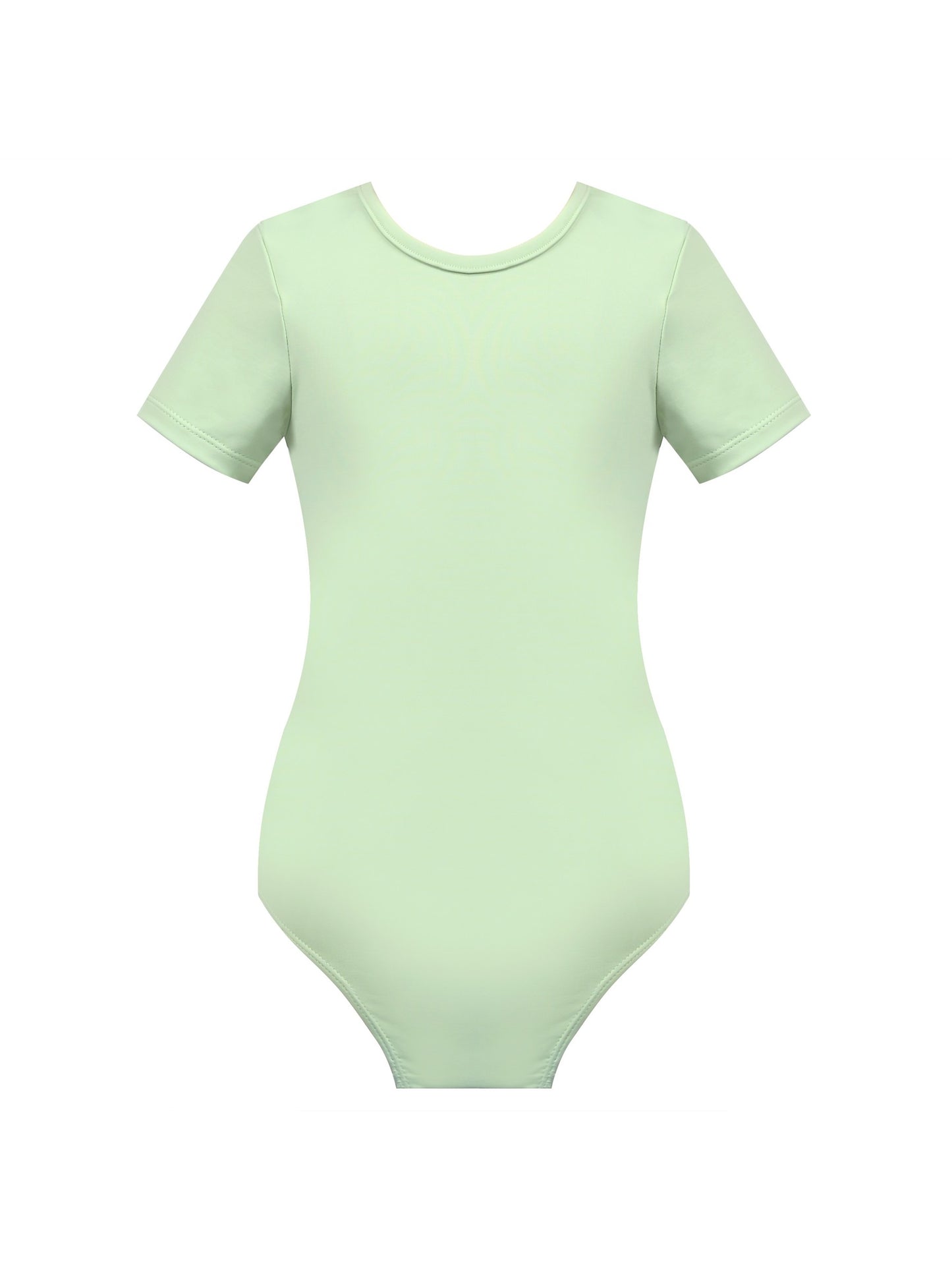 Girls Dress 2 Piece Set Pink Wrap Style Ballet Basic Leotard Short Sleeve Green