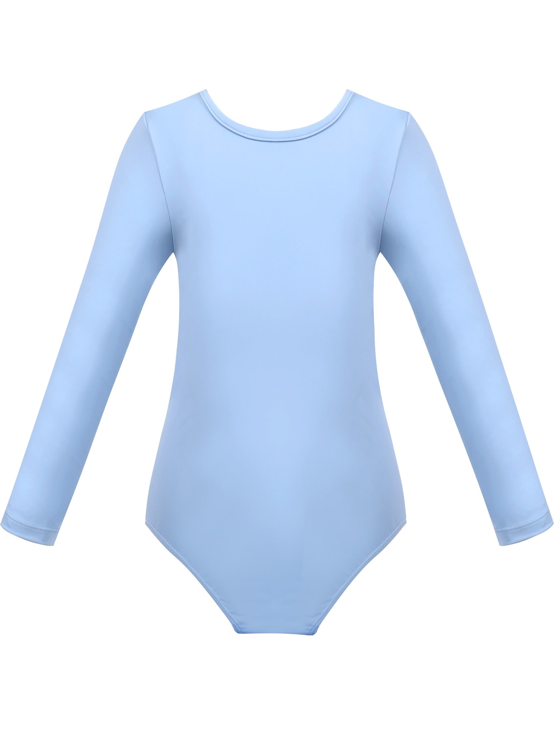 Girls Dress 2 Piece Set Purple Ballet Leotard Butterfly Tulle Long Sleeve Blue