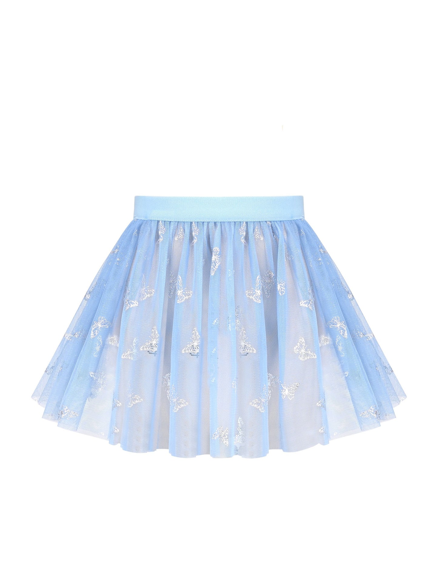 Girls Dress 2 Piece Set Purple Ballet Leotard Butterfly Tulle Long Sleeve Blue