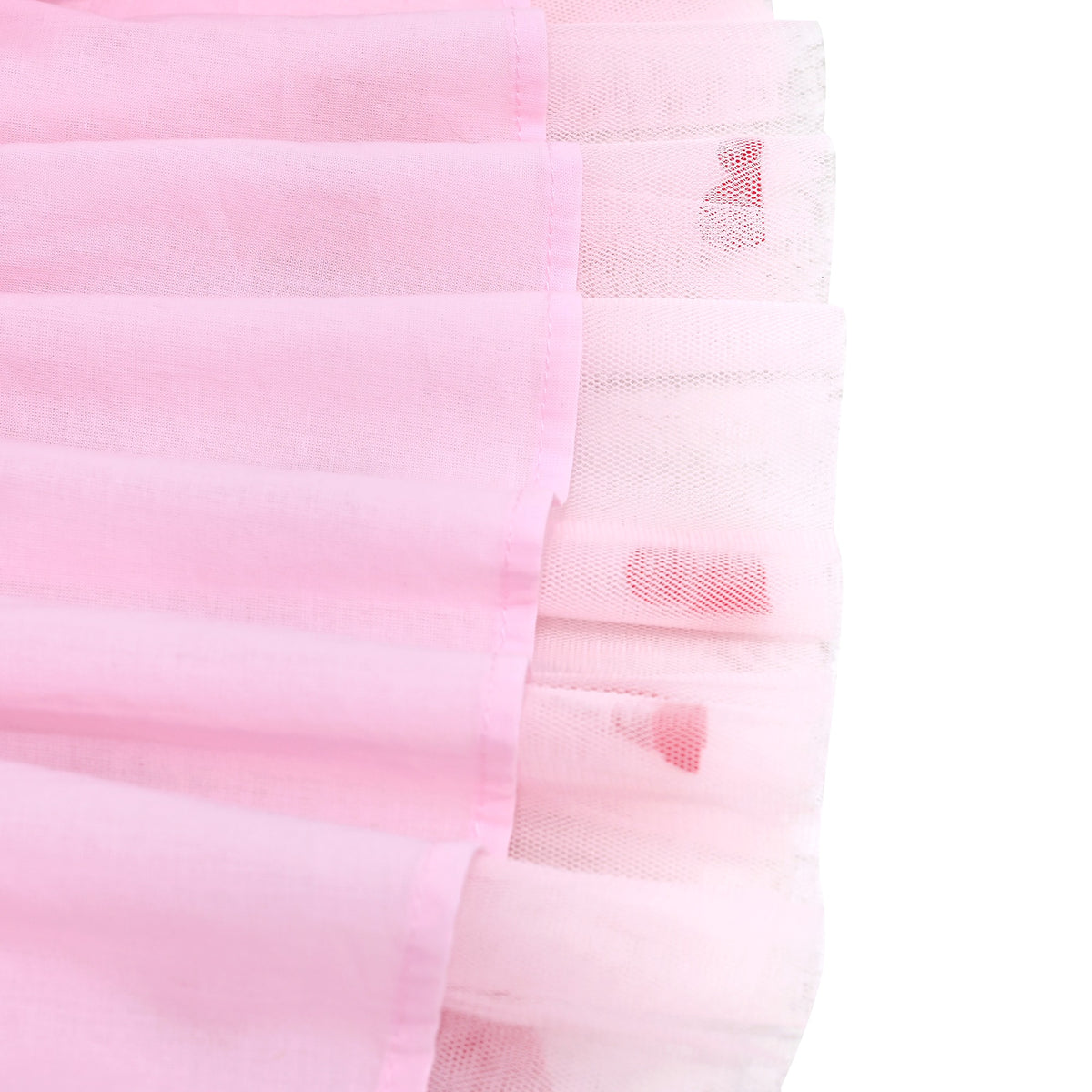 Girls Skirt Blue Heart Sequins Sparkling Tutu Dancing - Pink Red Heart