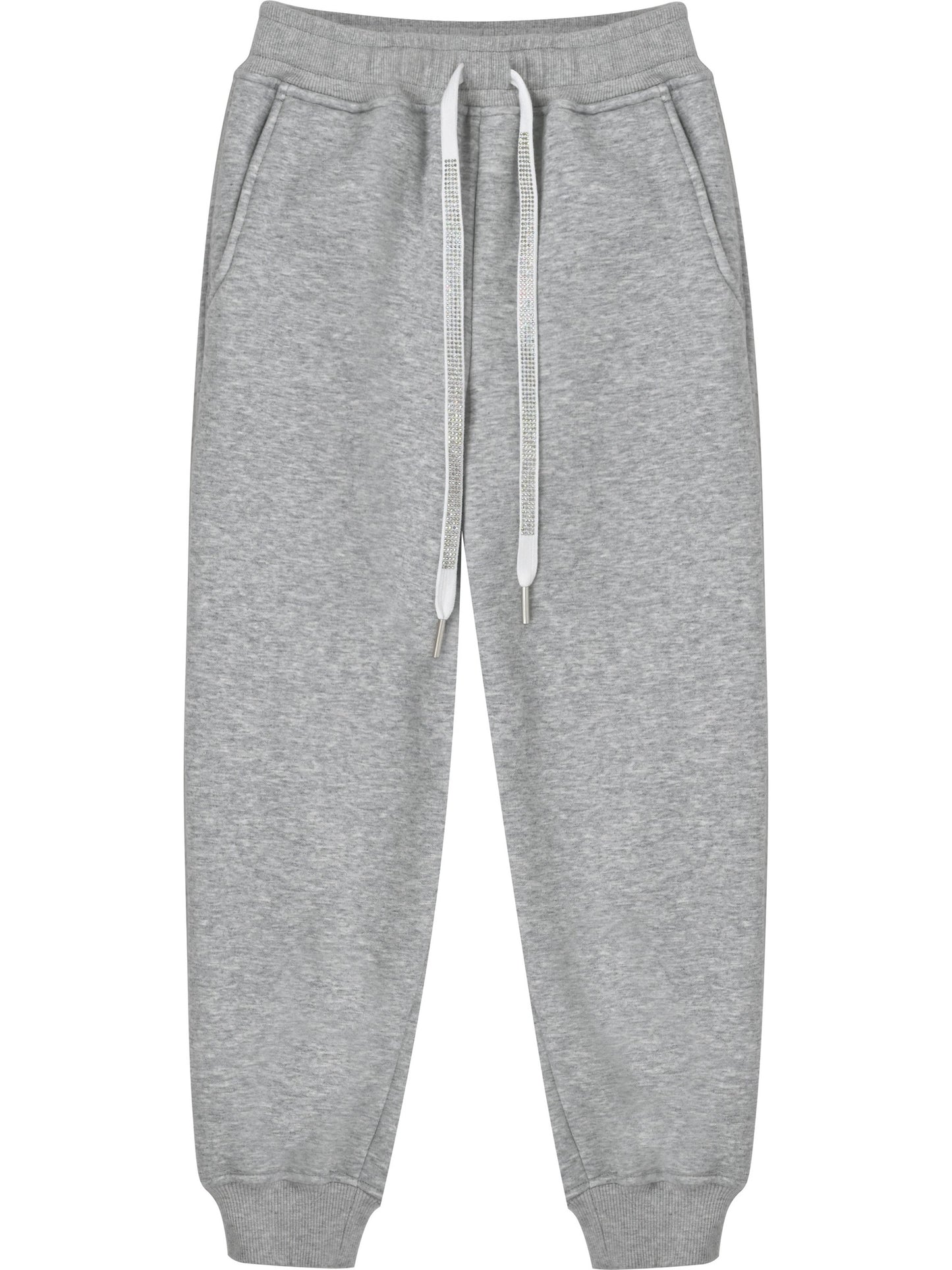 Girls Jogger Pant Cotton Casual Heating Athletic Stretchy Sweatpant Gray