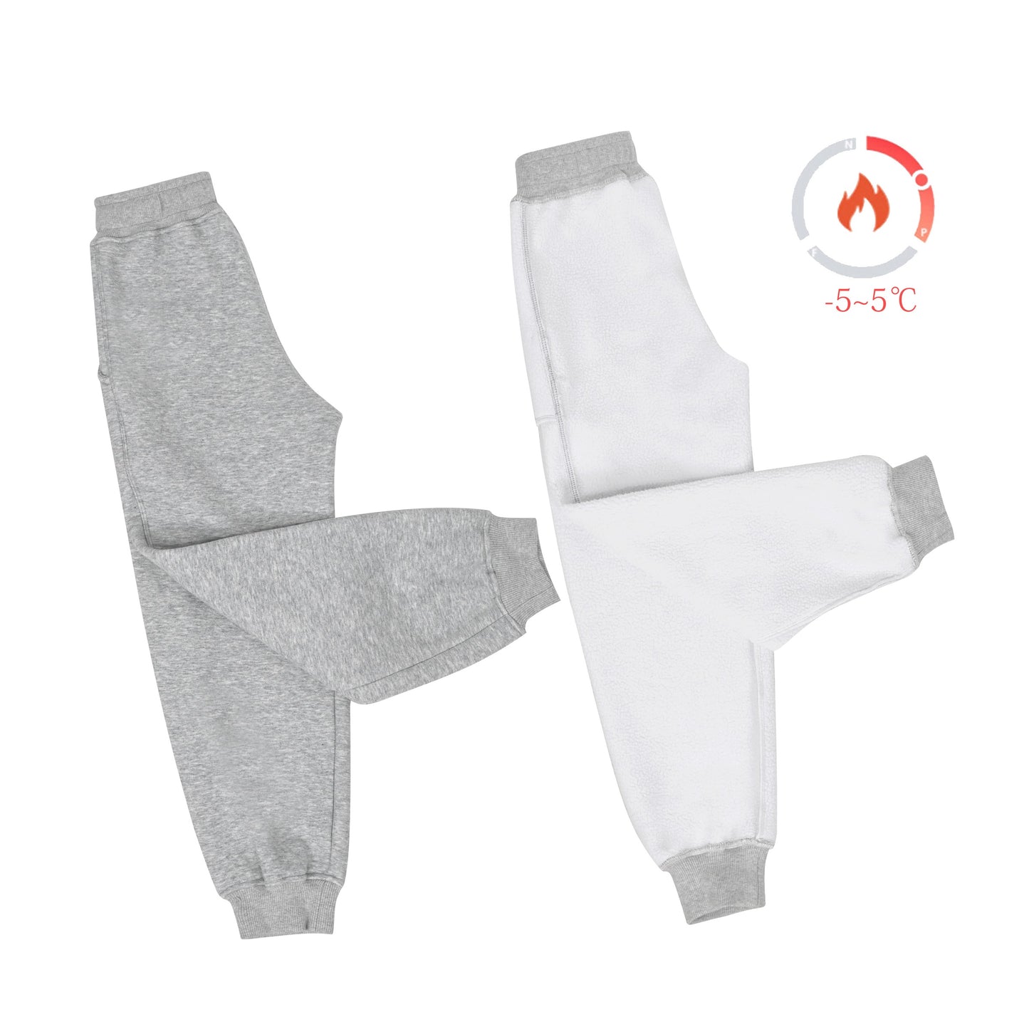 Girls Jogger Pant Cotton Casual Heating Athletic Stretchy Sweatpant Gray