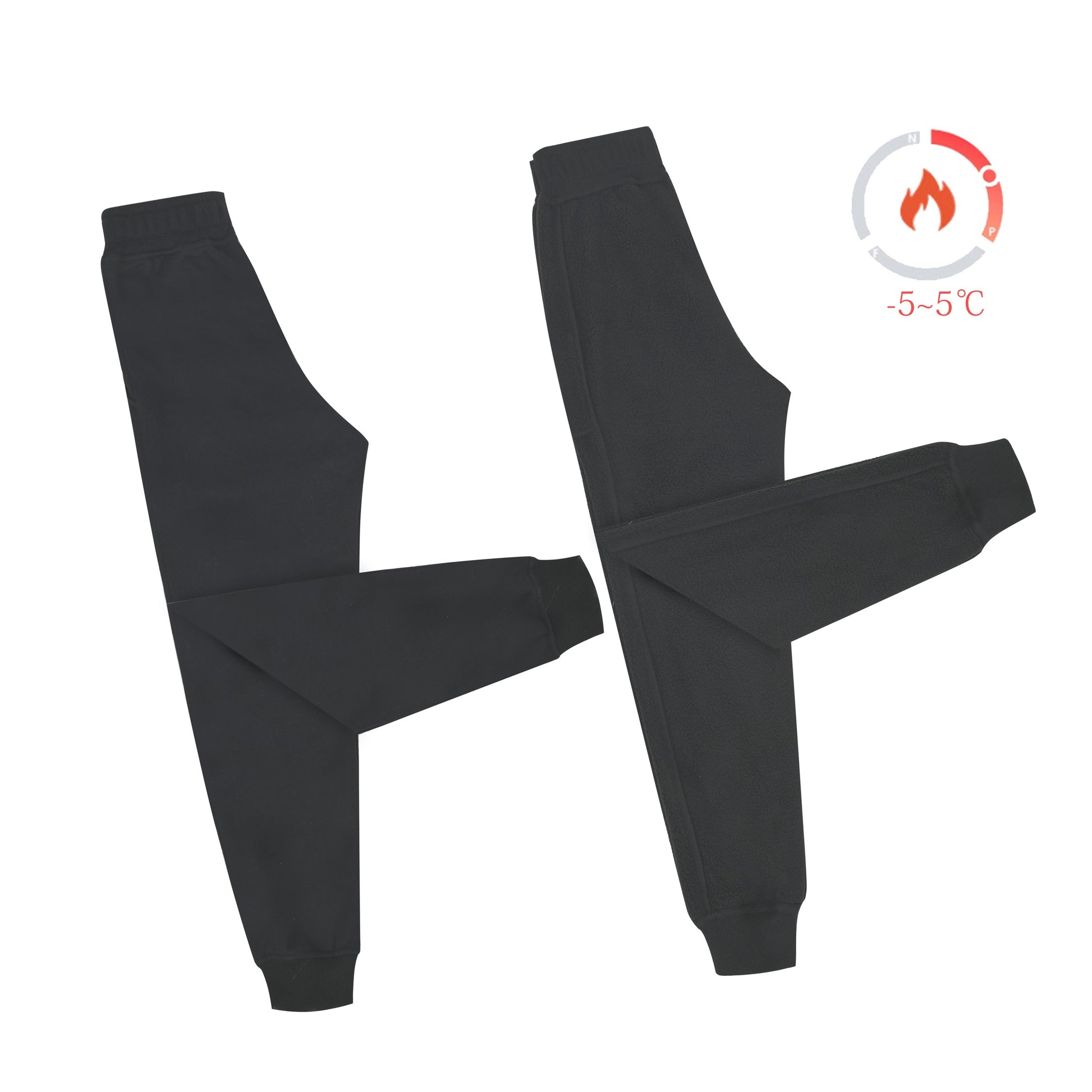 Girls Jogger Pant Cotton Casual Heating Athletic Stretchy Sweatpant Black