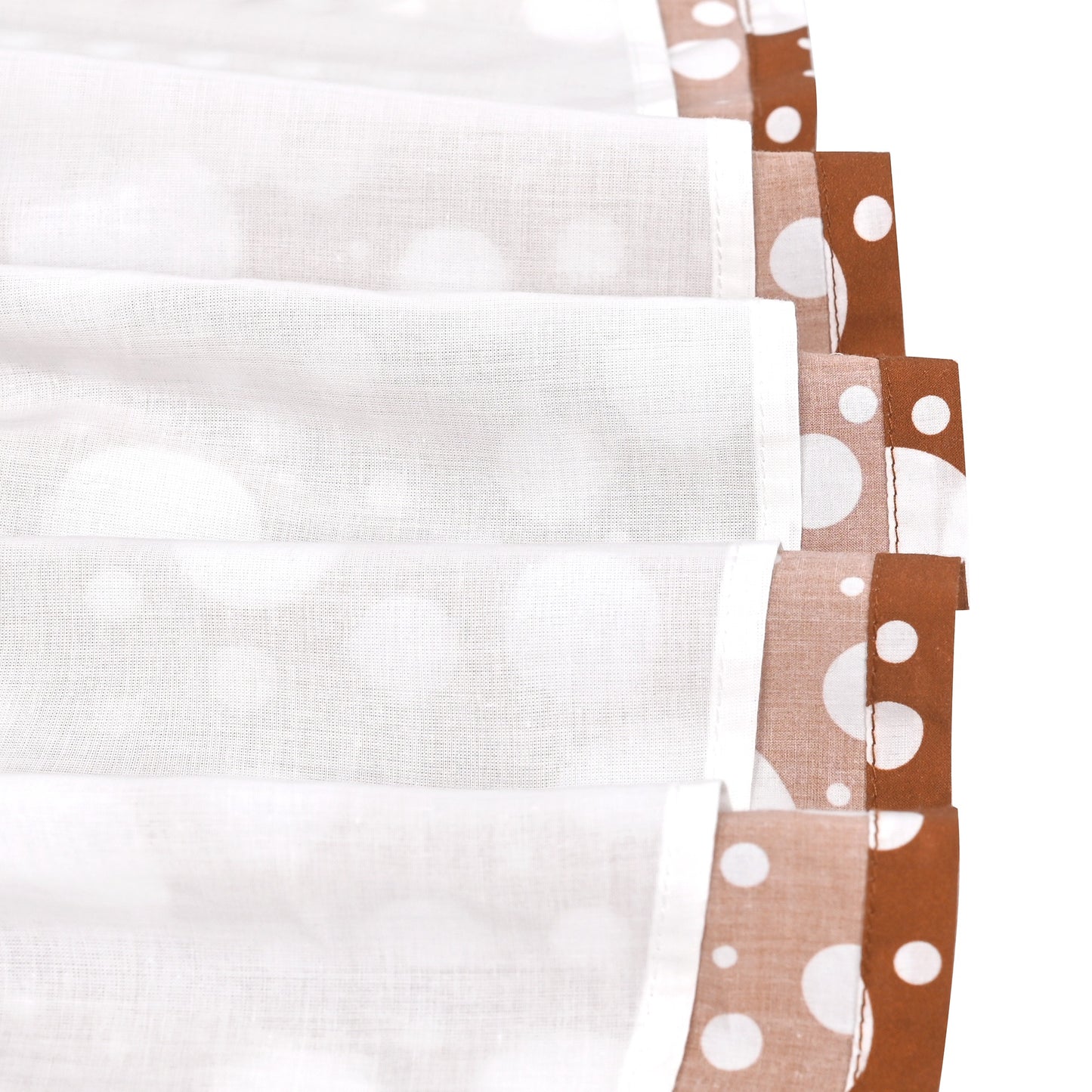 Girls Dress Pink Polka Dot Pocket Button School Summer Sleeveless Cotton Brown