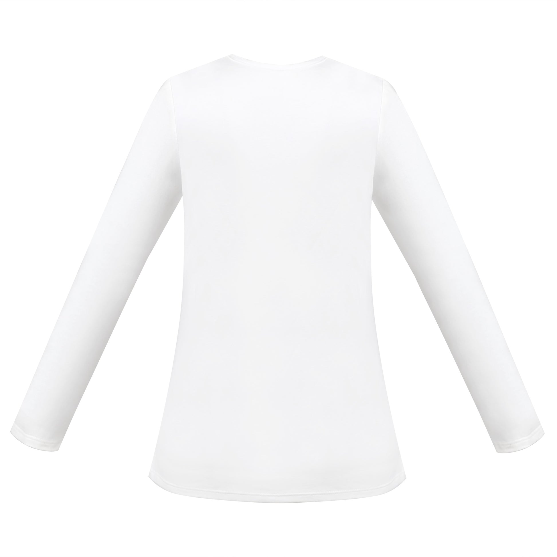 Girls Tee Purple Unicorn Magical Soft Cotton Ruffle Long Sleeve Casual White