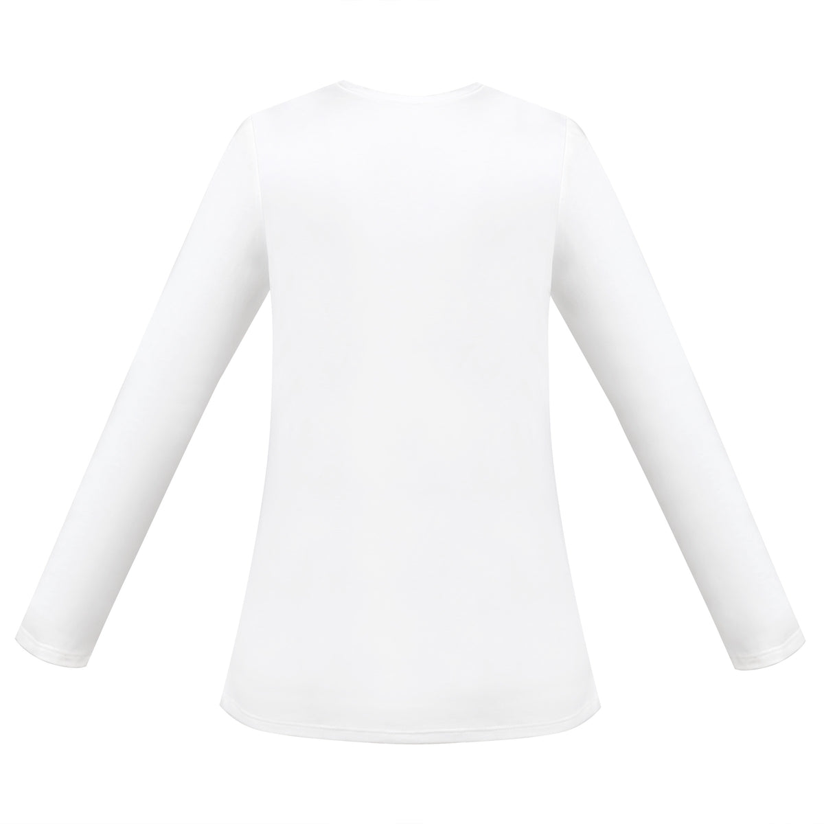 Girls Tee Purple Unicorn Magical Soft Cotton Ruffle Long Sleeve Casual - White Bunny