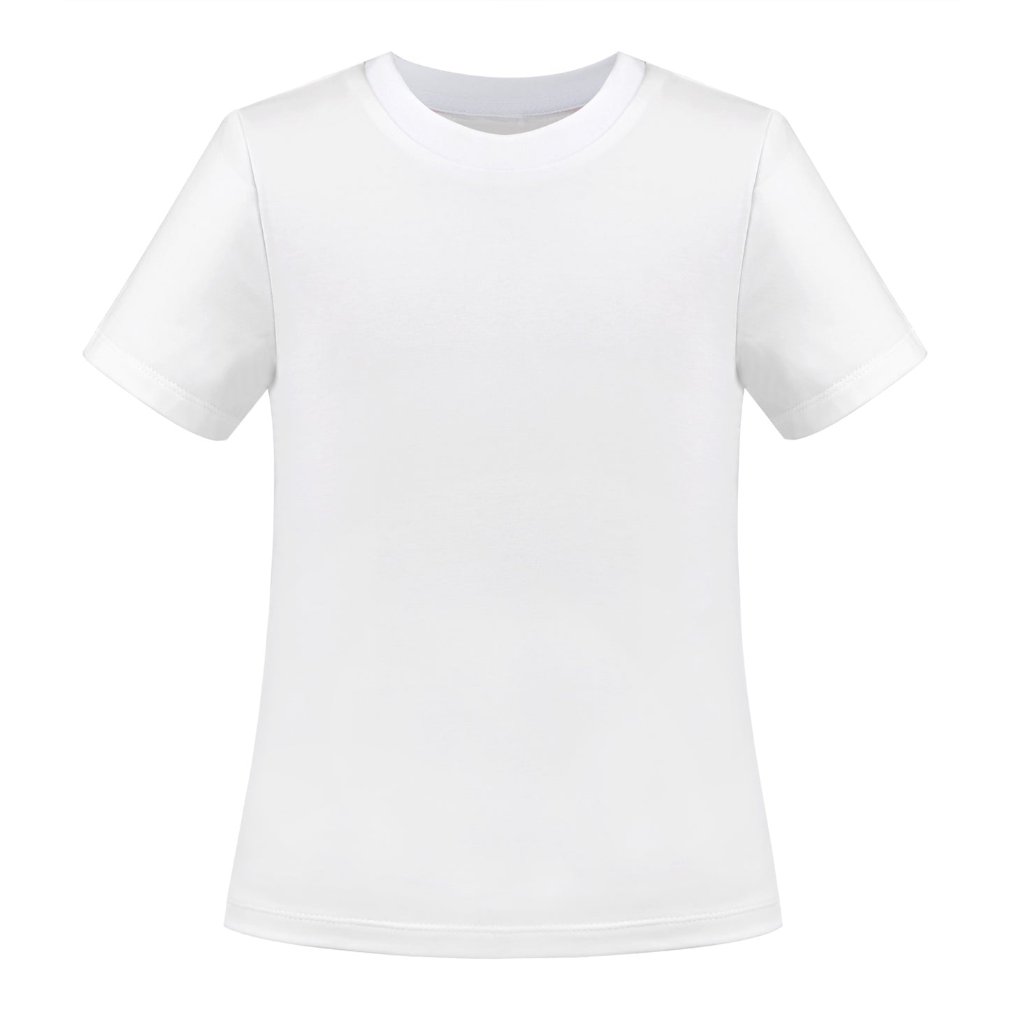 Girls T-shirt Crop Top Pink Lettuce Trim Ribbed Knit Crewneck Daily White