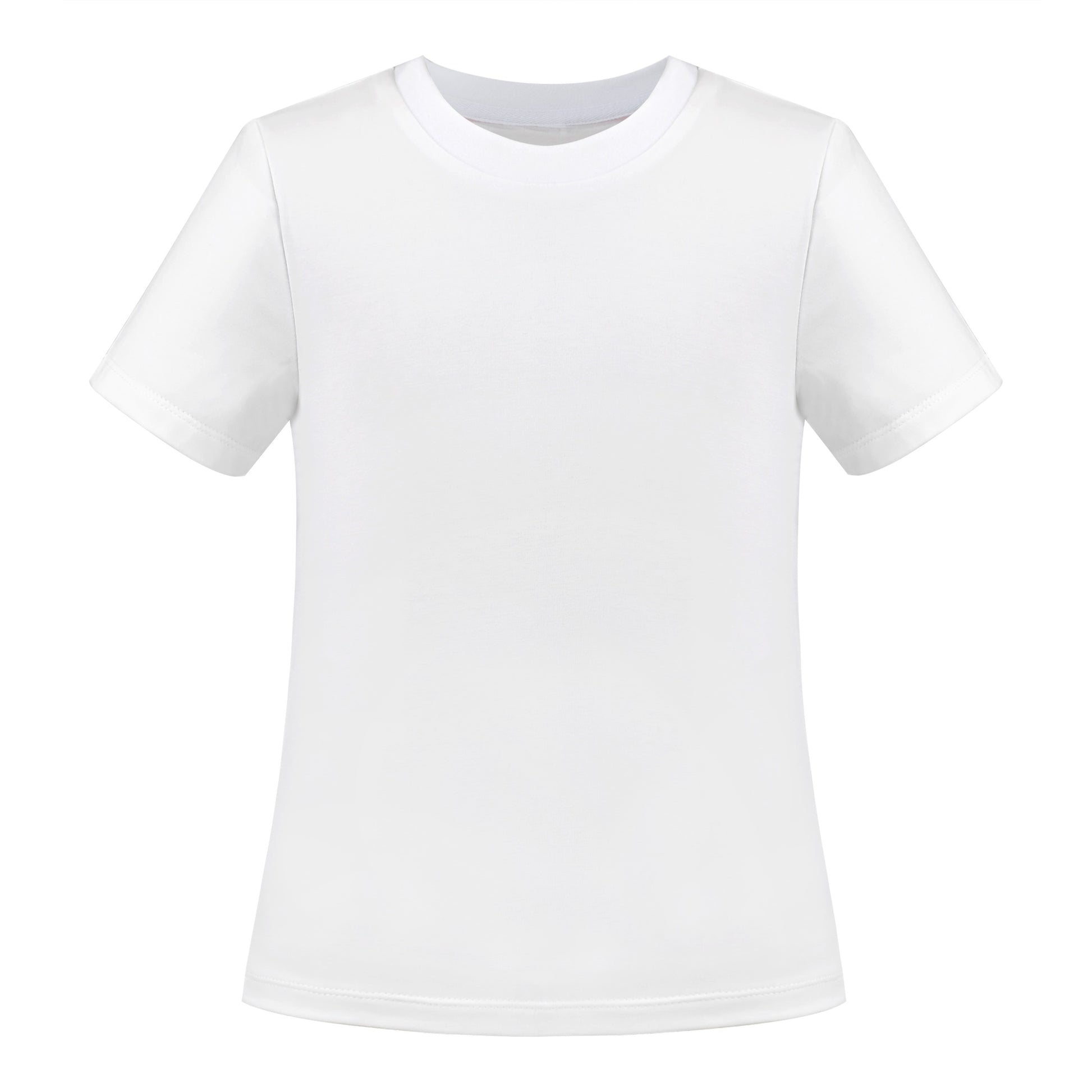 Girls T-shirt Crop Top Pink Lettuce Trim Ribbed Knit Crewneck Daily White