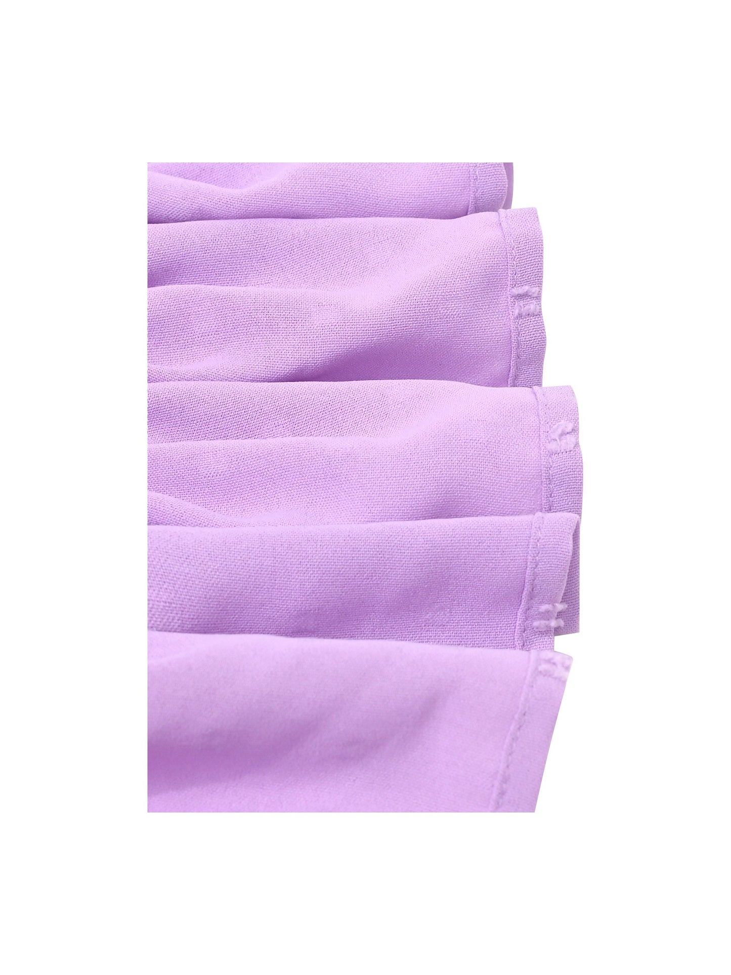 Girls Dress Red Chiffon Swiss Dot Stand Collar Ruffle Puff Short Sleeve Purple