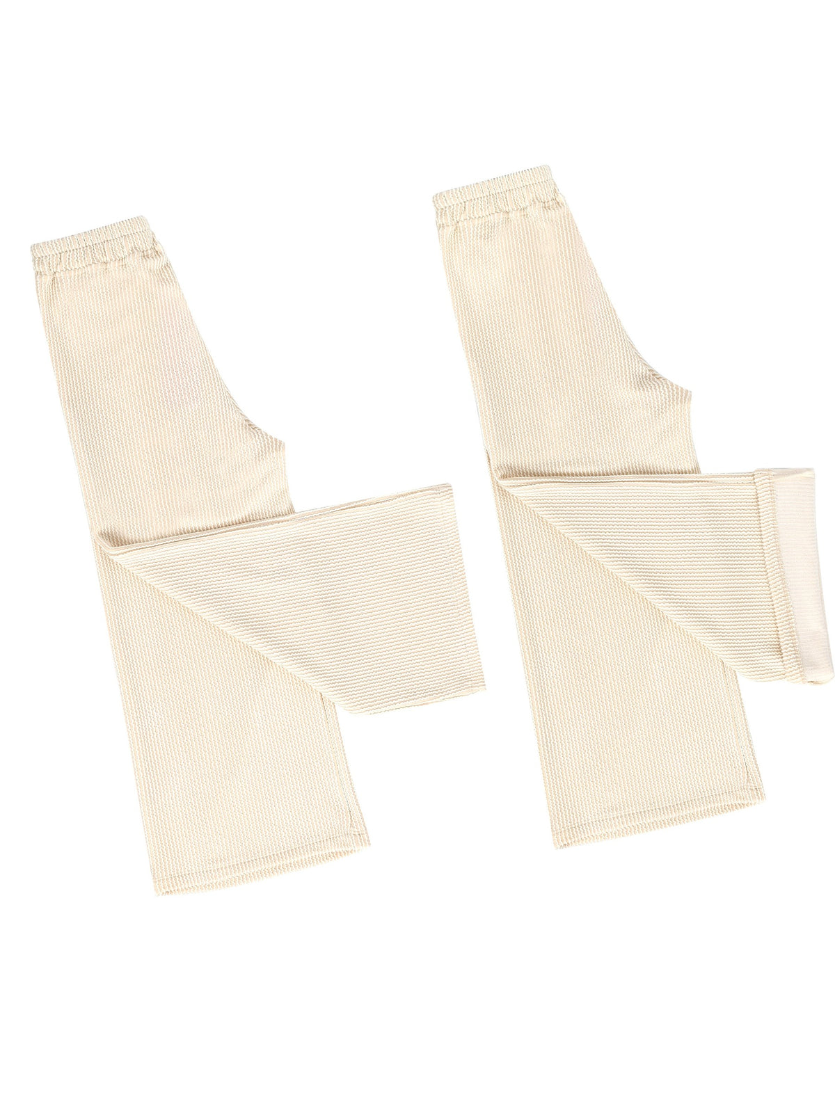 Girls Pants Legging Straight Leg Pants Black Ribbed Knit Gym Casual Beige