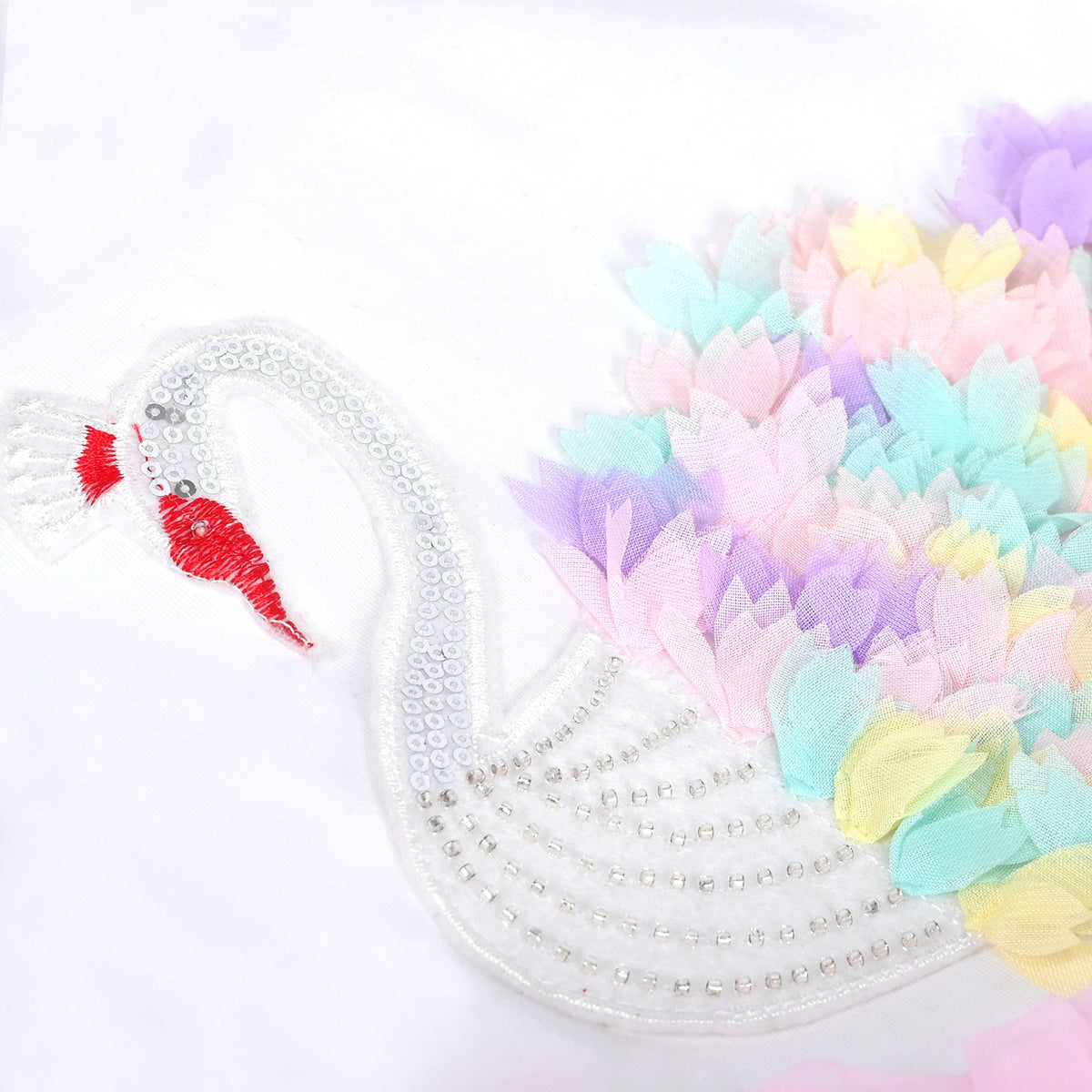 Girls Dress Purple Tutu Dancing Swan Ballet Sparkling Sequin - Rainbow Swan