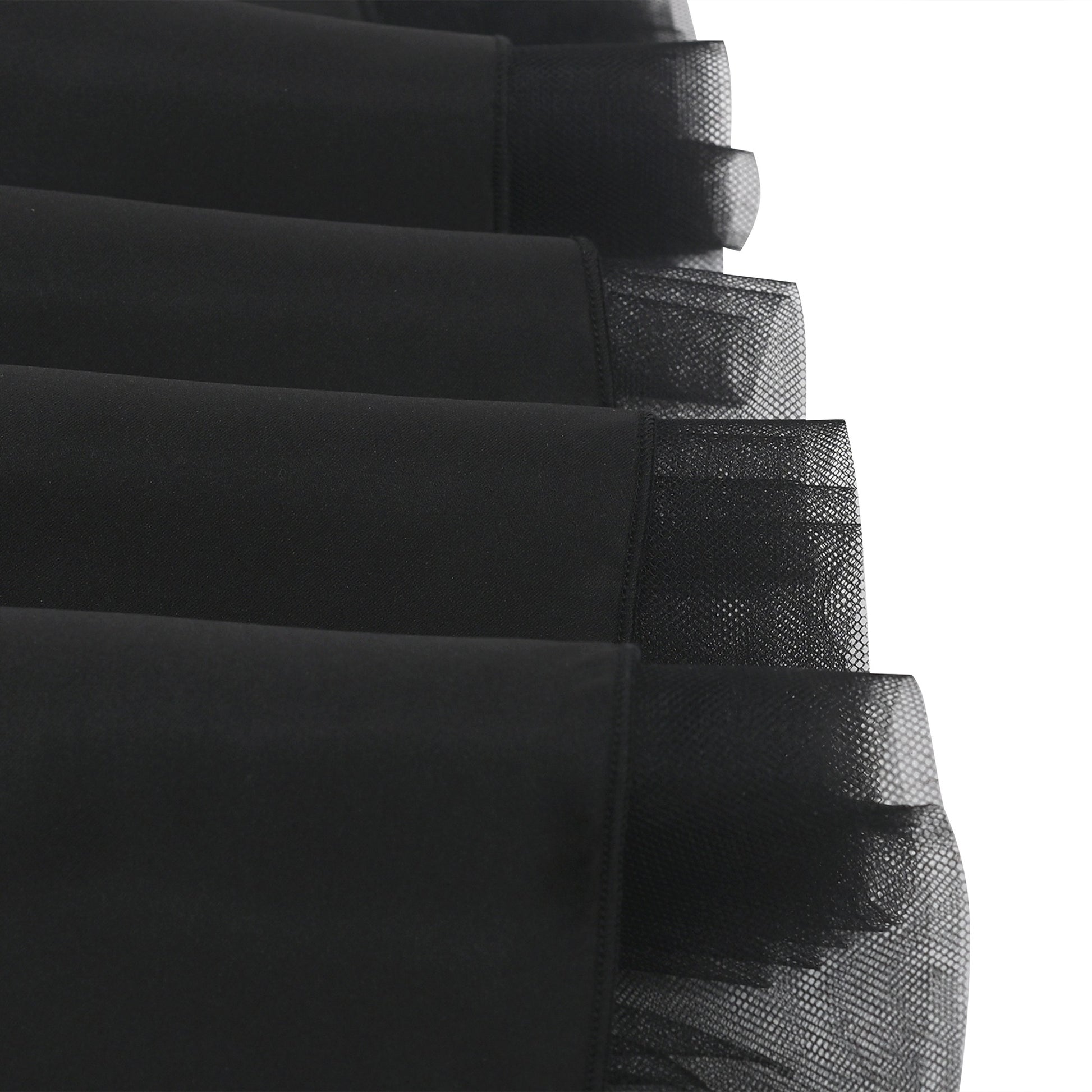 Girls Dress Pink Ruffle Tulle Birthday Party Elegant Formal Bridesmaid Black