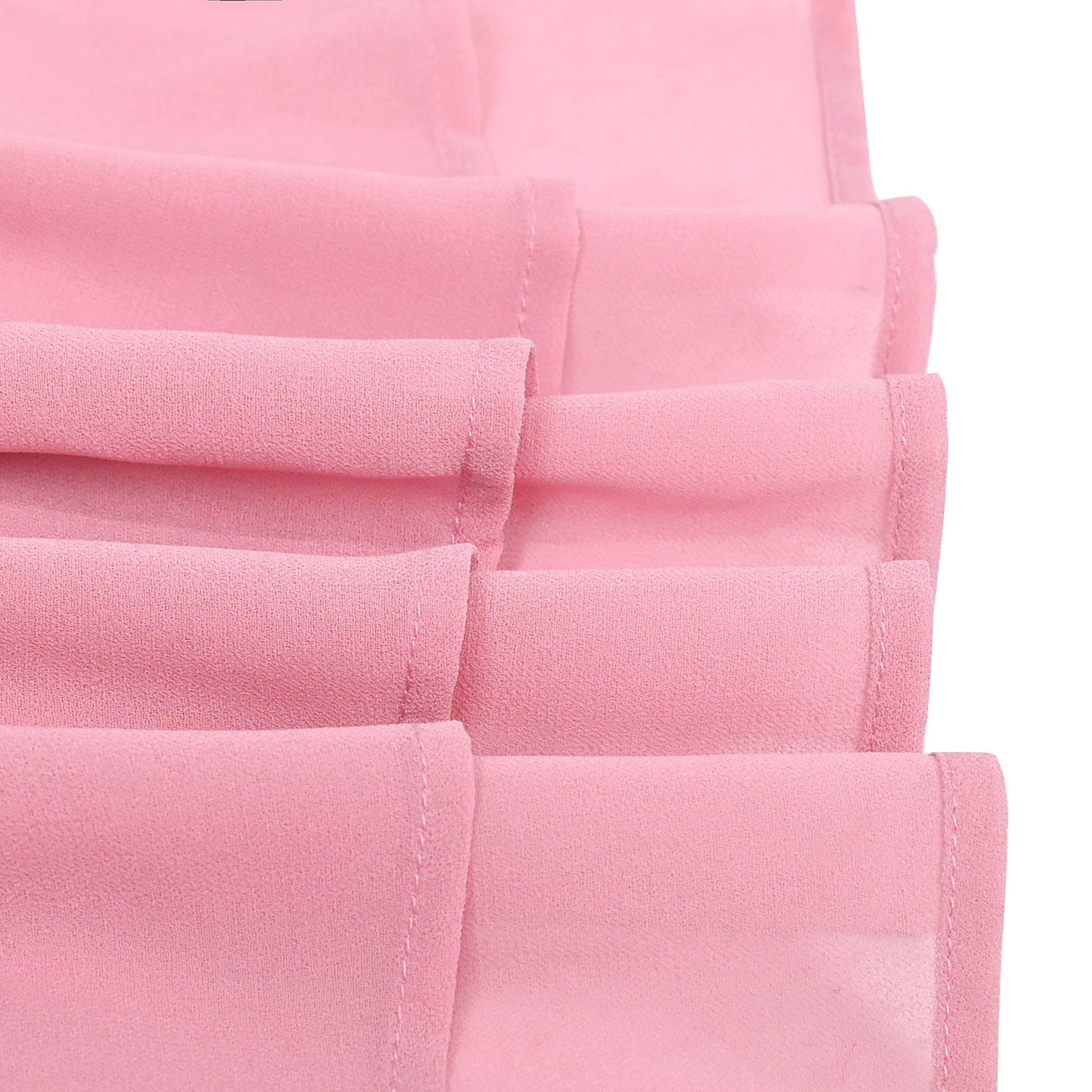 Girls Dress Rose Halter Button Smocked Tie Back Beach Party Chiffon Pink