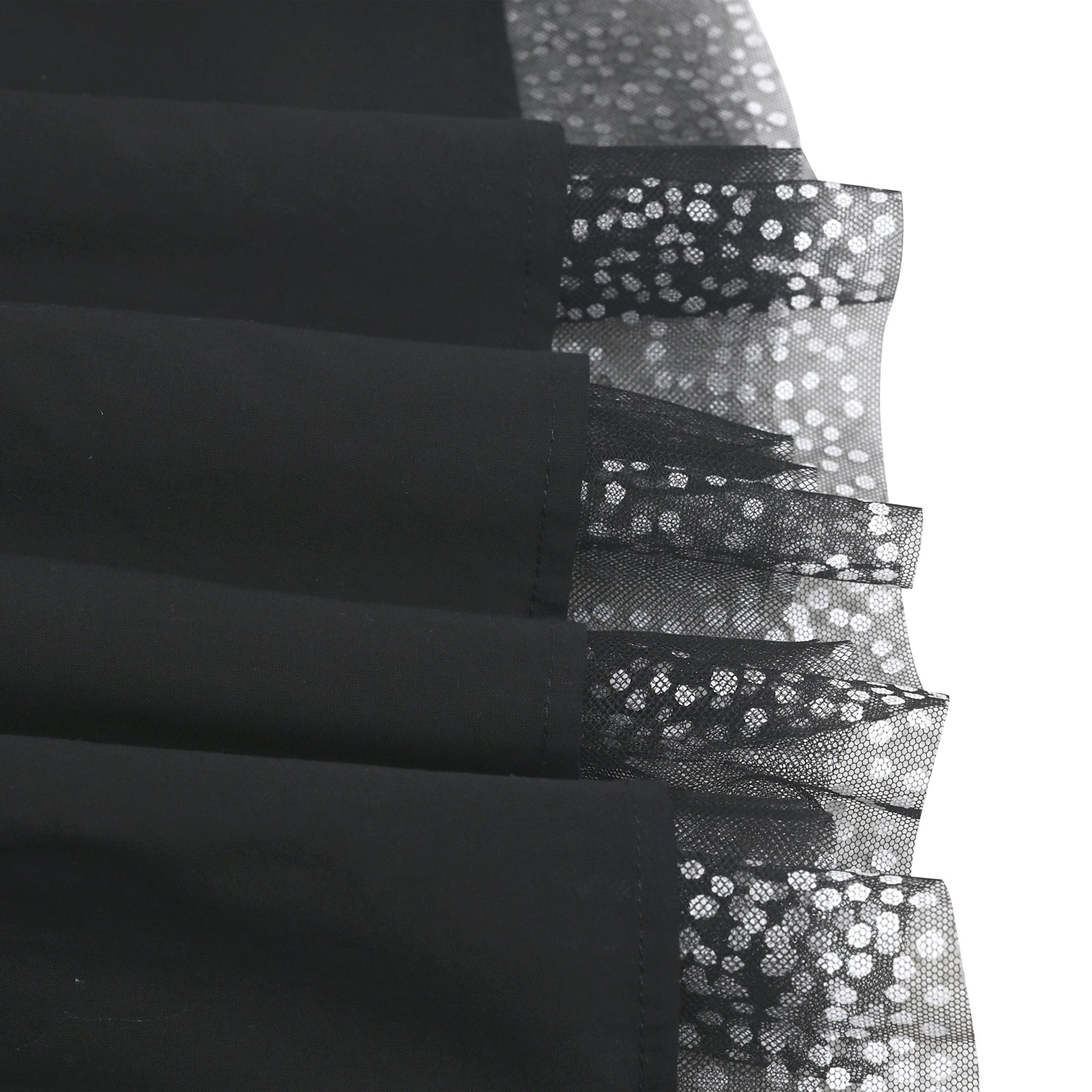Girls Dress Purple V-neck Backless Glitter Tulle Pageant Wedding Princess Black