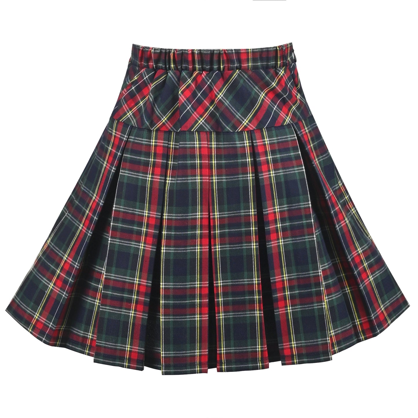 Girls Skirt Back School Uniform Red Tartan Skirt Red
