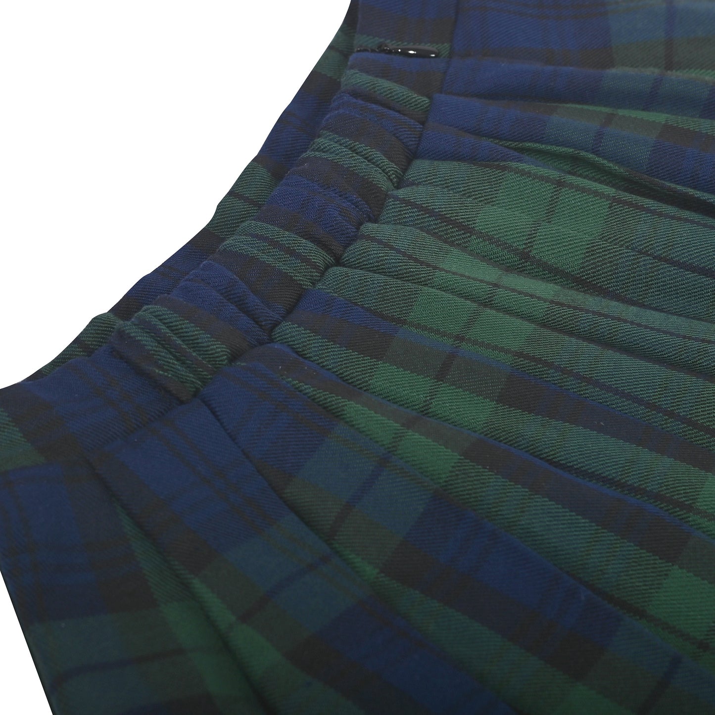 Girls Skirt Kids School Uniform Set Red Tartan Pleated Hem Skirt Green