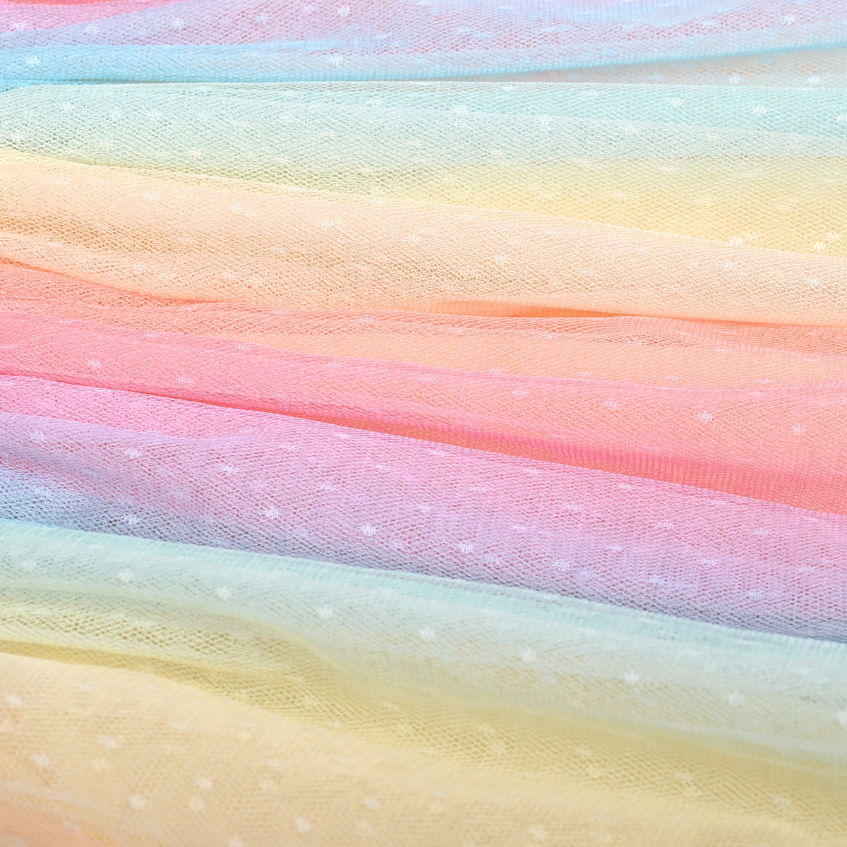 Girls Dress Tutu Skirt Cake Layered Grey Suspender Shiny Star Sleeveless - Yellow Rainbow