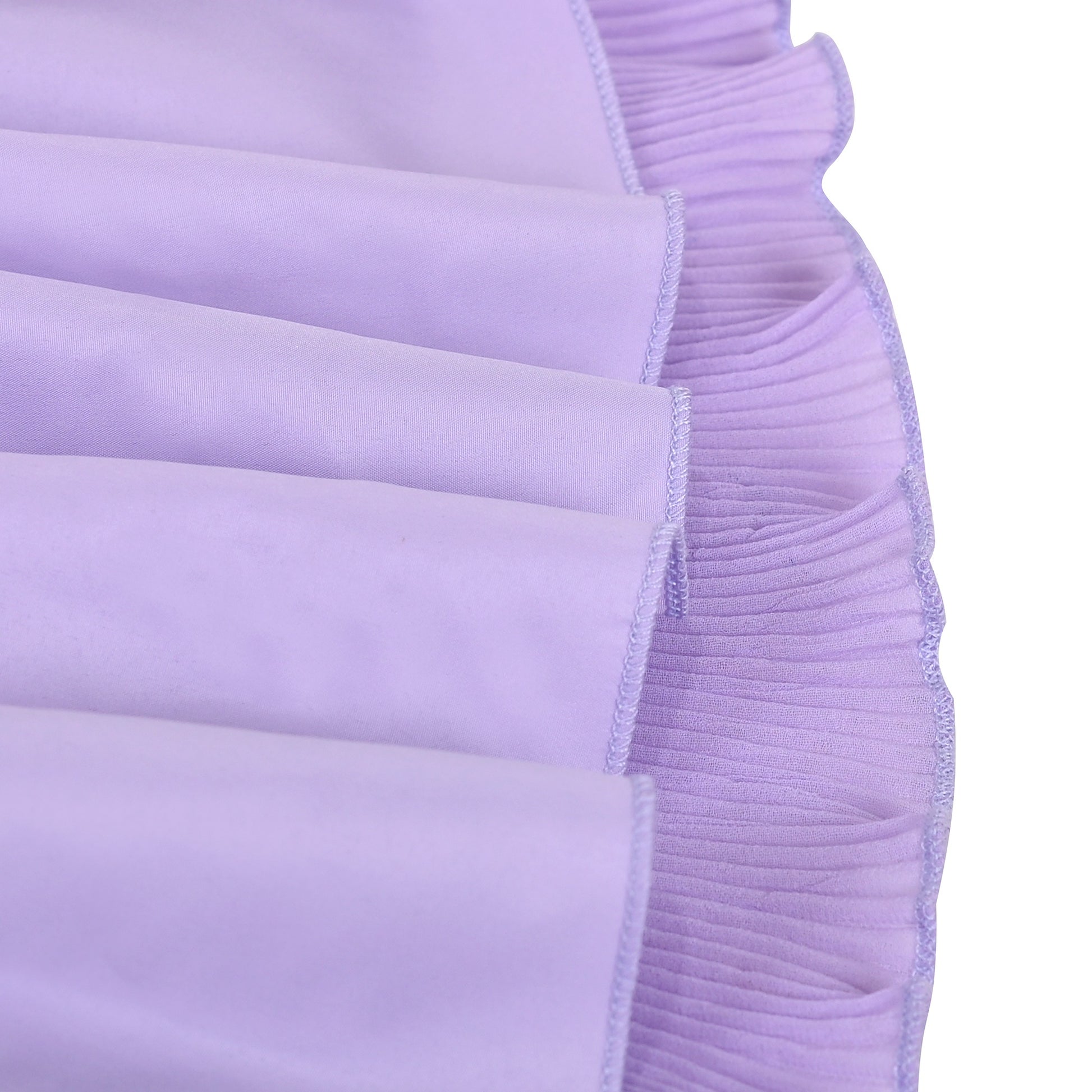 Girls Dress Coffee Ruffle Butterfly High Low Irregular Hem Sweet Birthday Party Purple