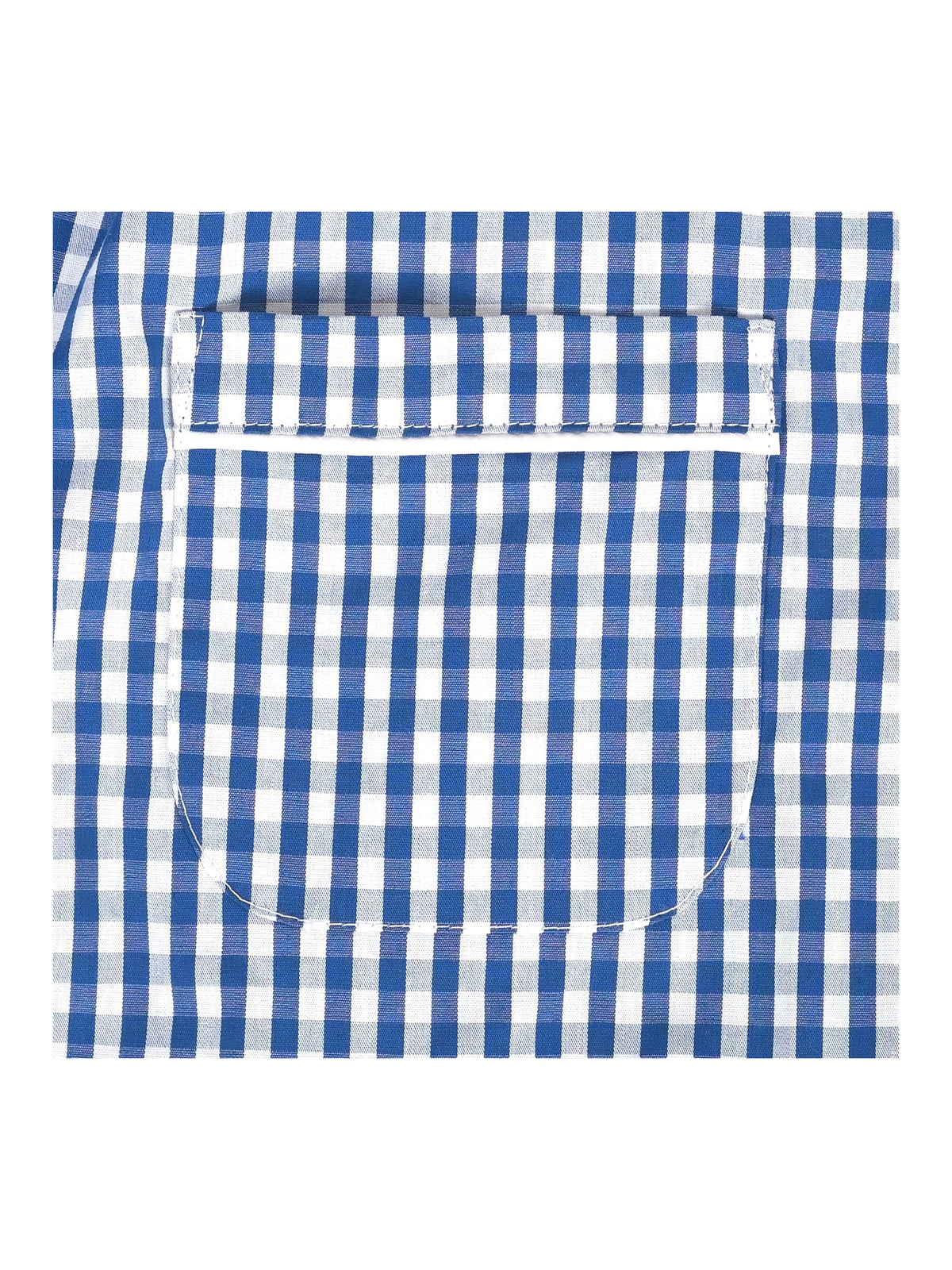 Girls Dress Black Bow Tie Belt School Uniform Front Button Short Sleeves - Navy Gingham