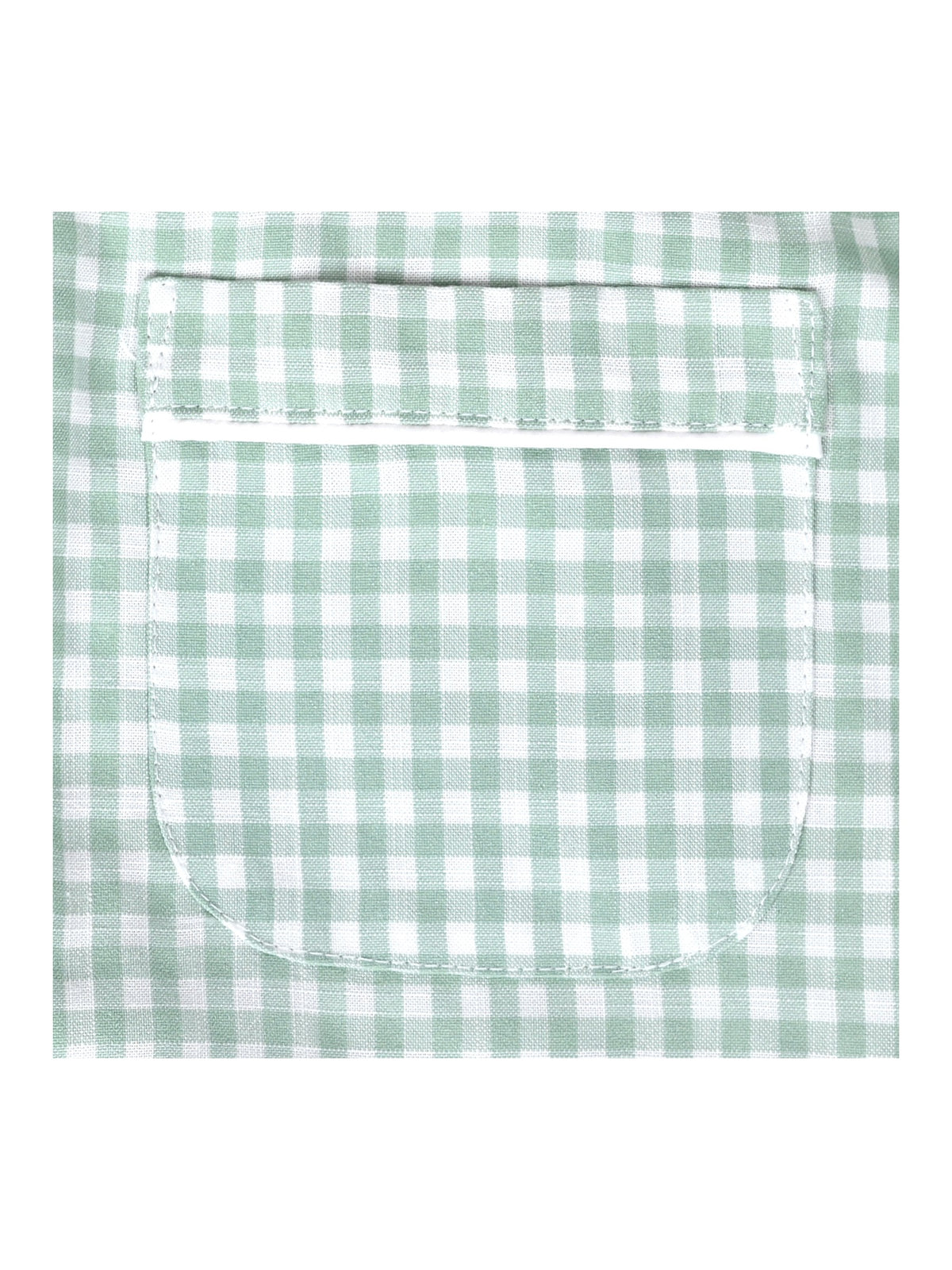 Girls Dress Black Bow Tie Belt School Uniform Front Button Short Sleeves - Sage Gingham