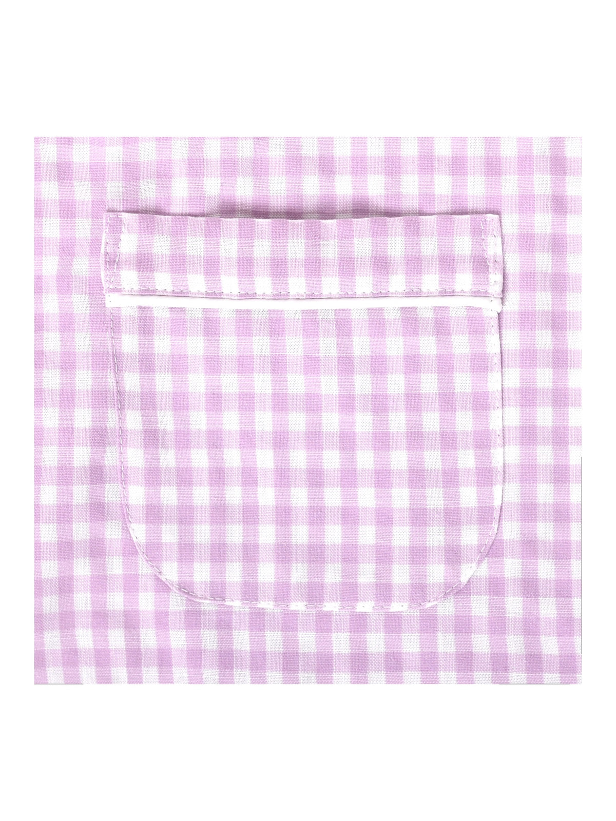 Girls Dress Black Bow Tie Belt School Uniform Front Button Short Sleeves - Purple Gingham