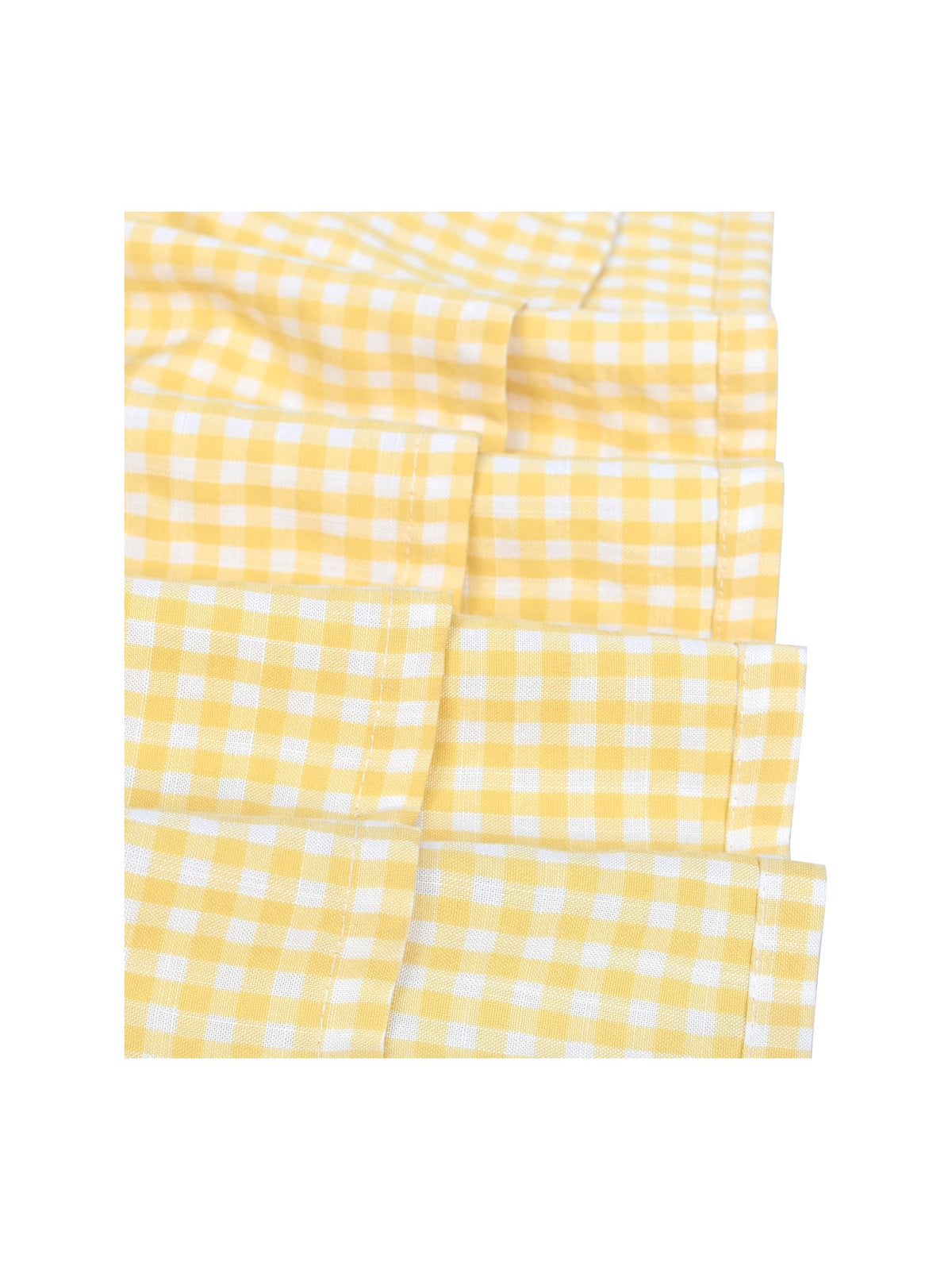 Girls Dress Black Bow Tie Belt School Uniform Front Button Short Sleeves - Yellow Gingham