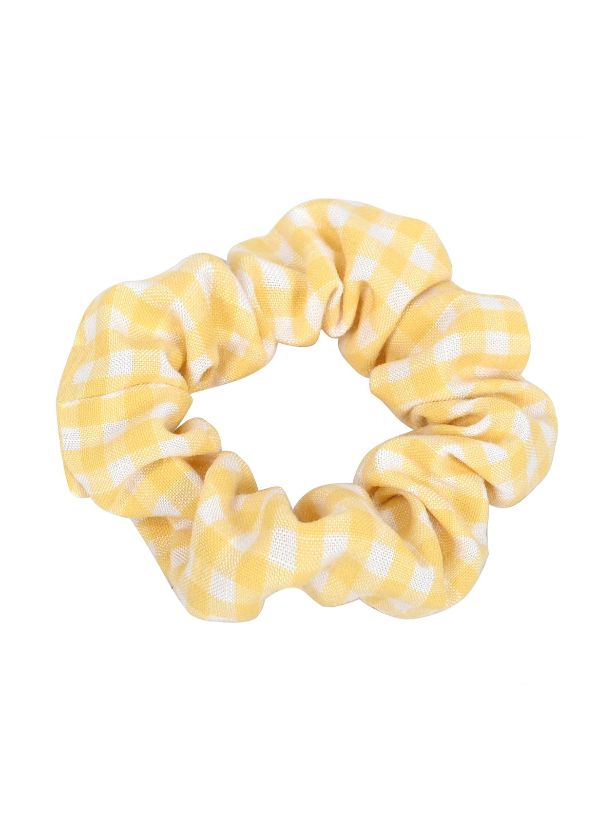 Girls Dress Black Bow Tie Belt School Uniform Front Button Short Sleeves - Yellow Gingham