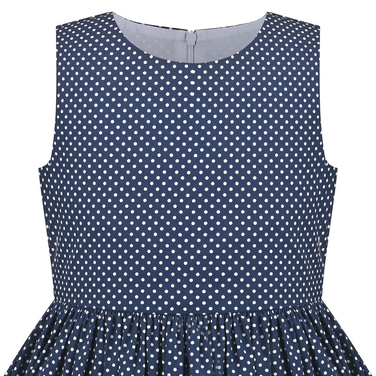 Girls Dress Floral Criss Cross Summer Sundress Sleeveless Casual Daily Blue