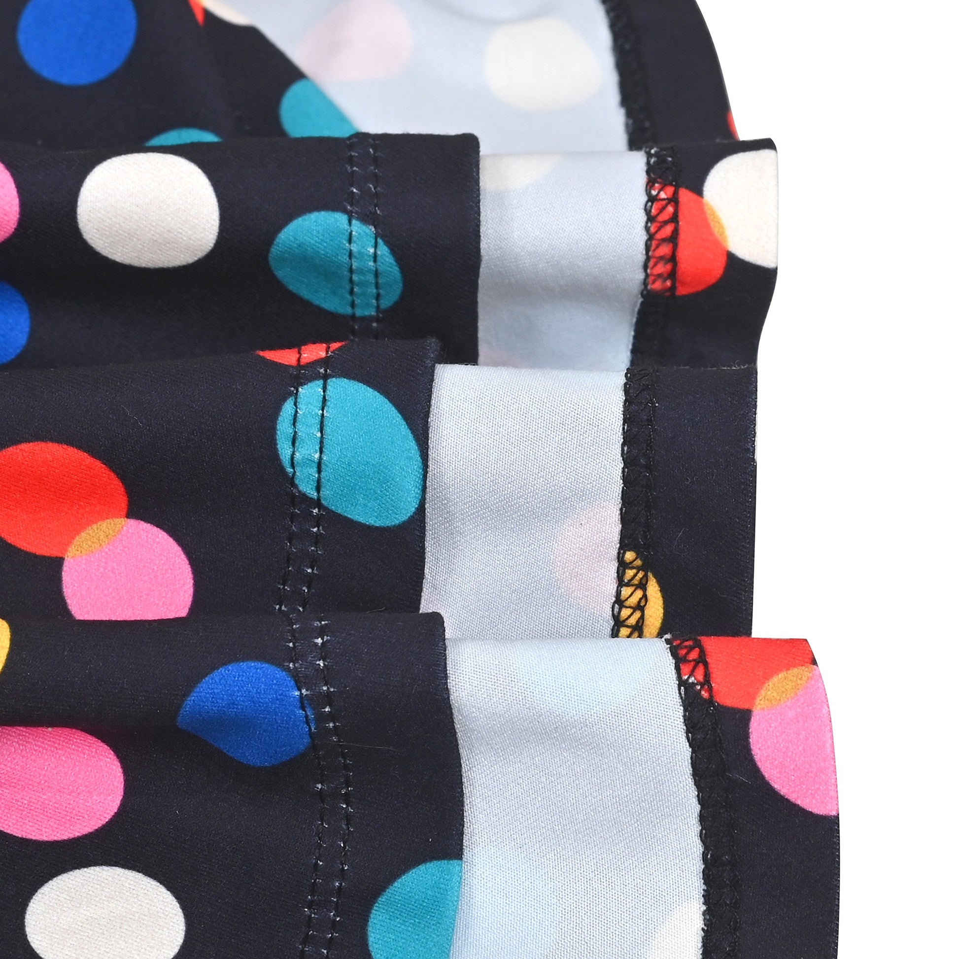 Girls Dress Blue Unicorn Short Sleeve Casual Dress Multi-Color