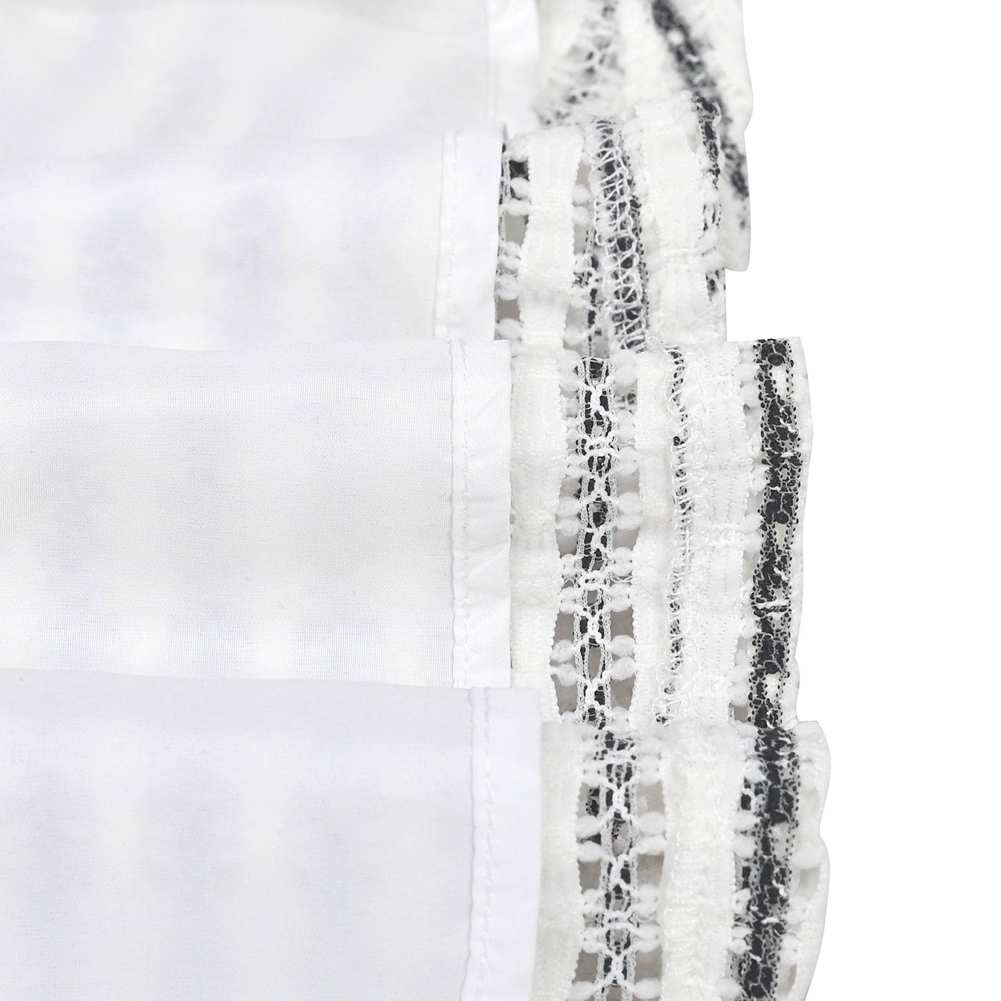 Girls Dress Striped Crochet Tweed Lace Trim Bow Sleeveless Summer Holiday Casual White