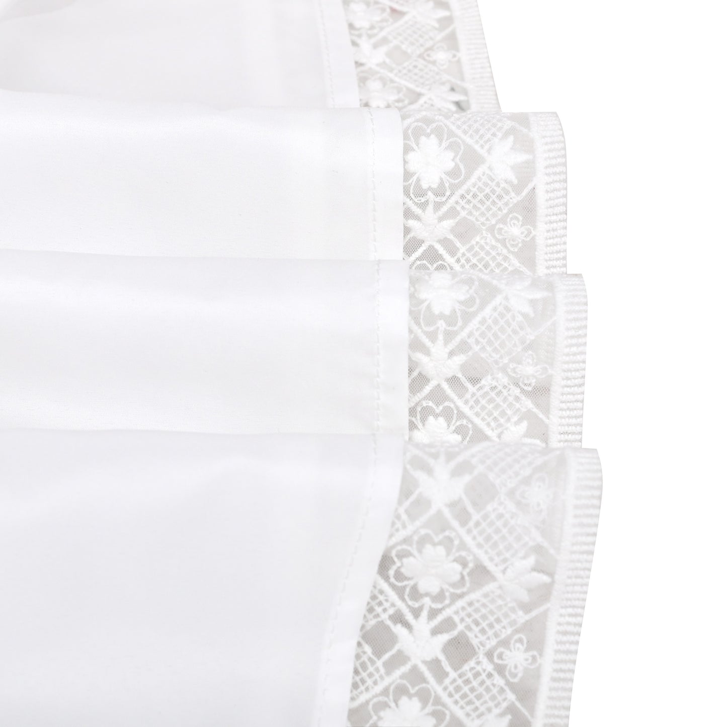 Flower Girls Dress Lace Trim Bow Communion Wedding Baptism Ceremony Birthday Formal White