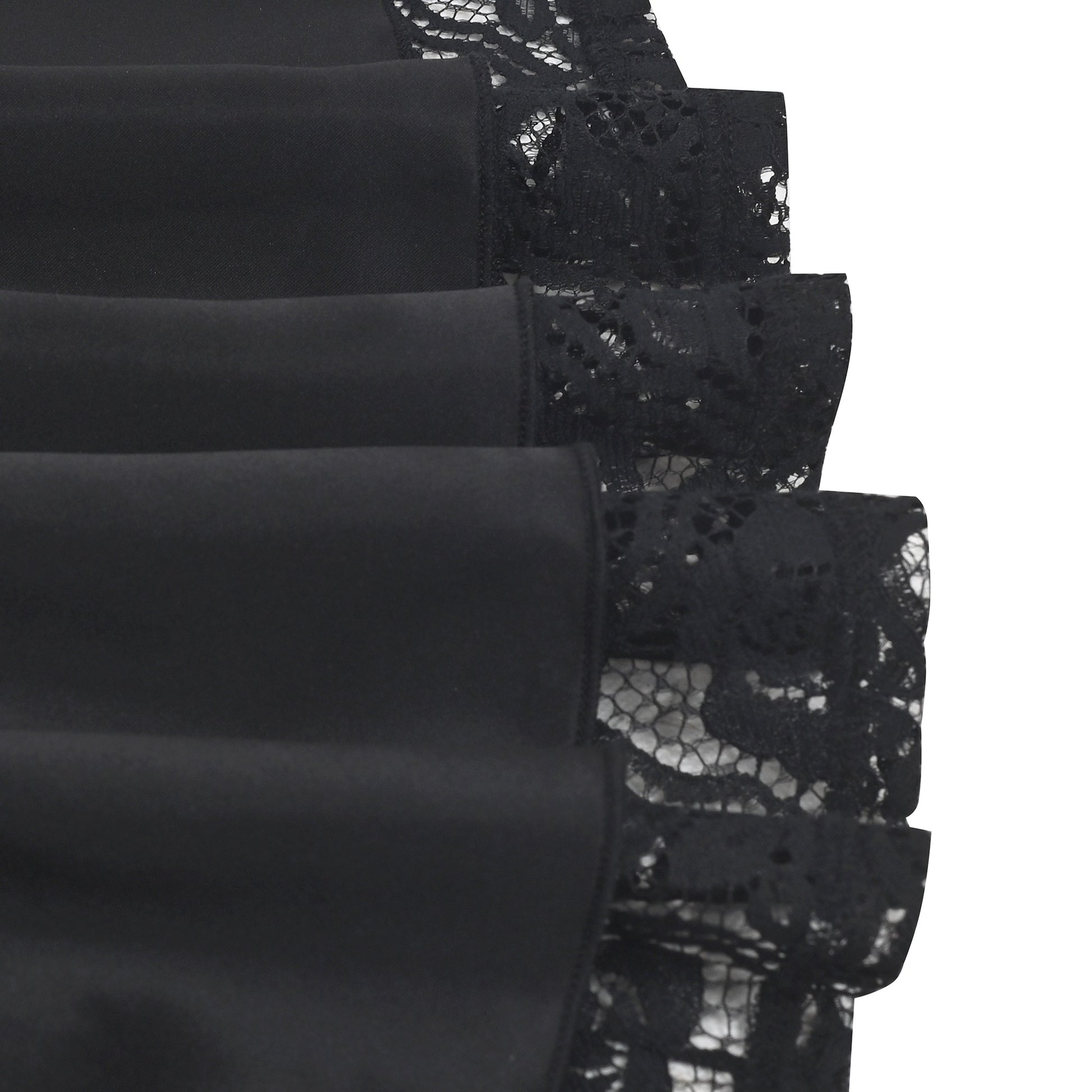 Girls Dress Lace Overlay Spaghetti Strap Flared Back Bow Party Recital Black